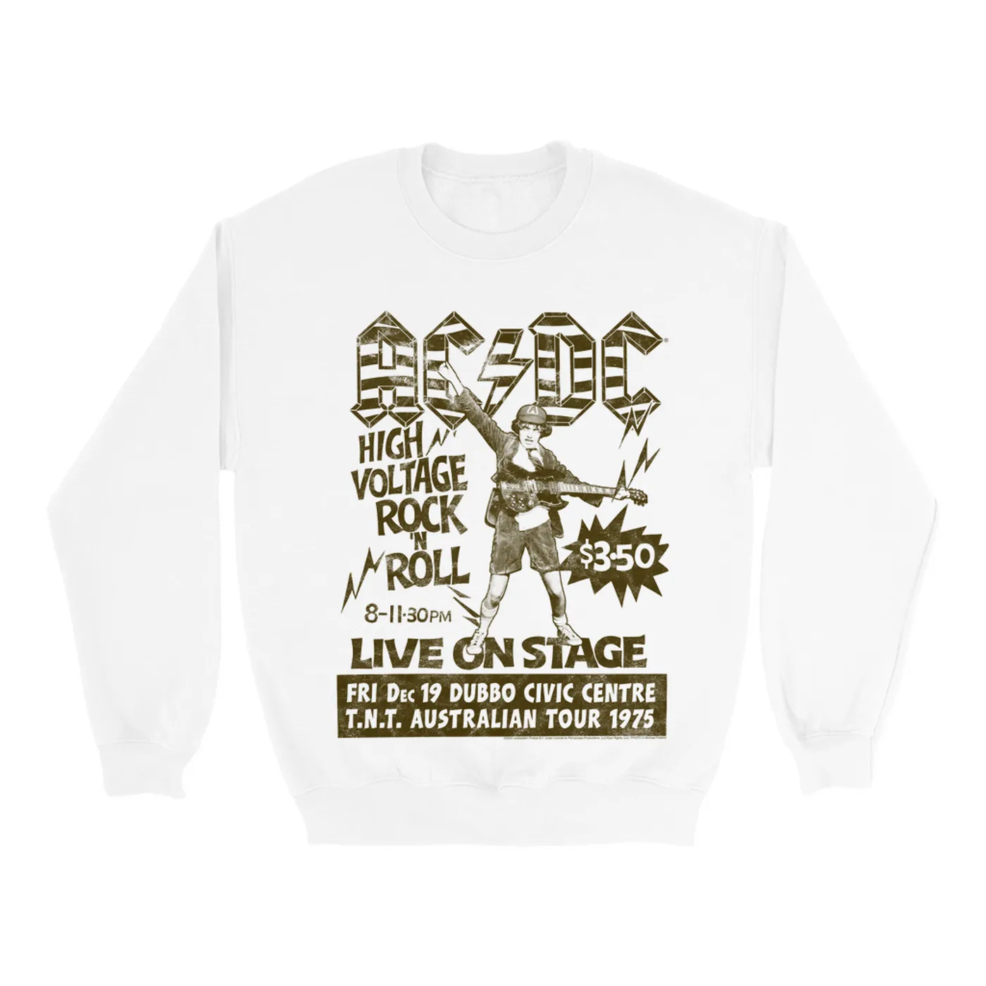 AC/DC Sweatshirt | Live High Voltage Punk Rock (Merchbar Exclusive) ACDC Sweatshirt