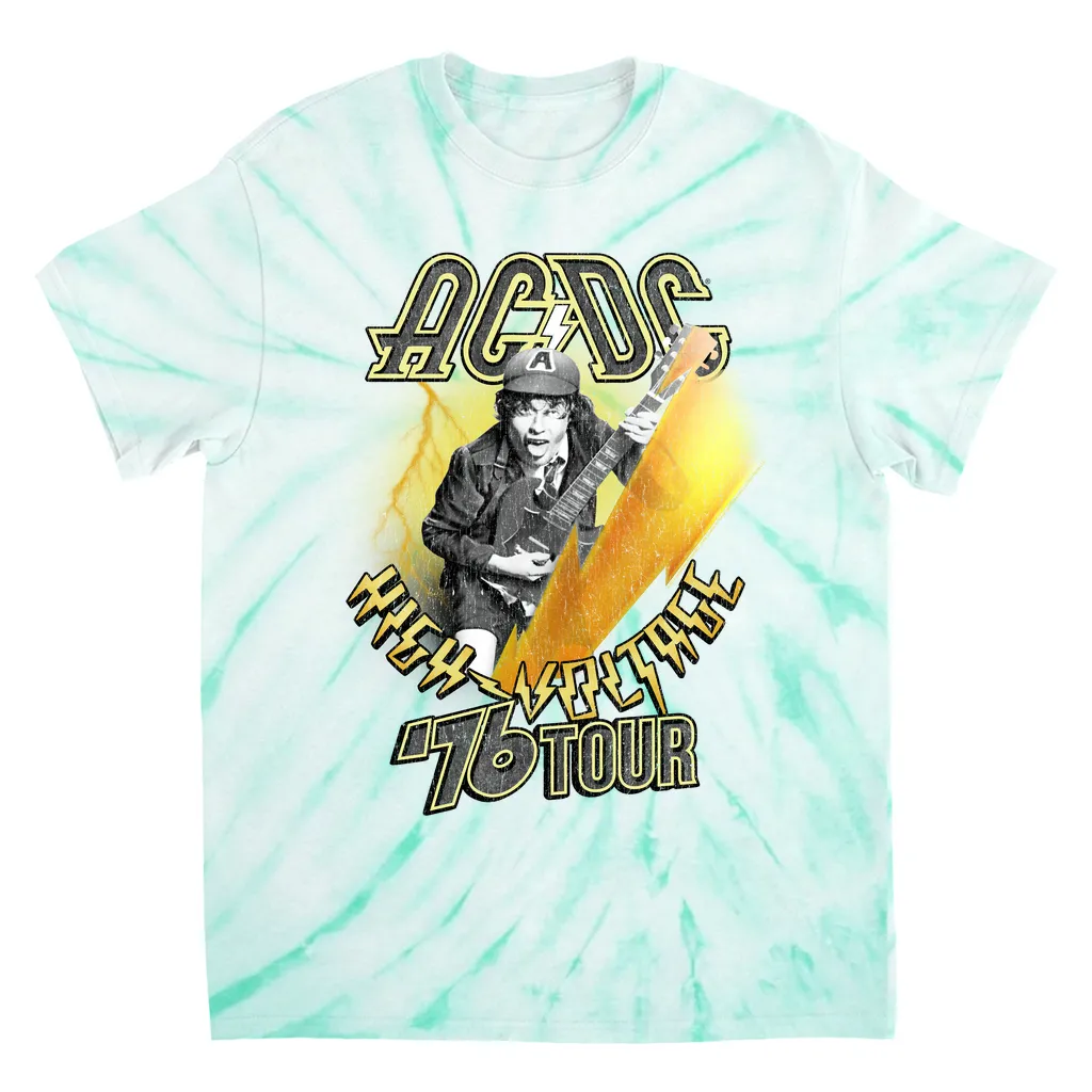 T-Shirt | 76 Tour High Voltage Distressed Tie Dye Shirt
