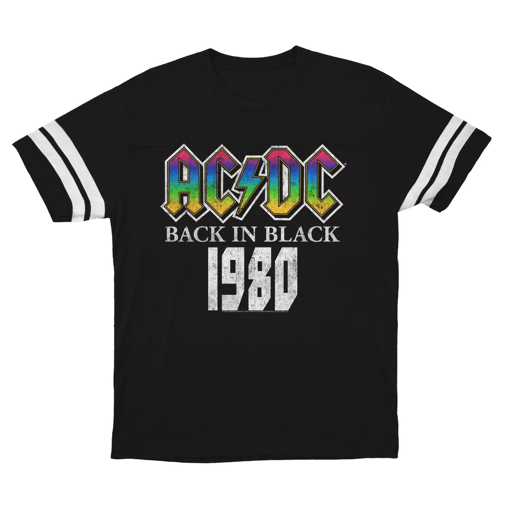 T-Shirt | 1980 Neon Ombre Logo Distressed Football Shirt