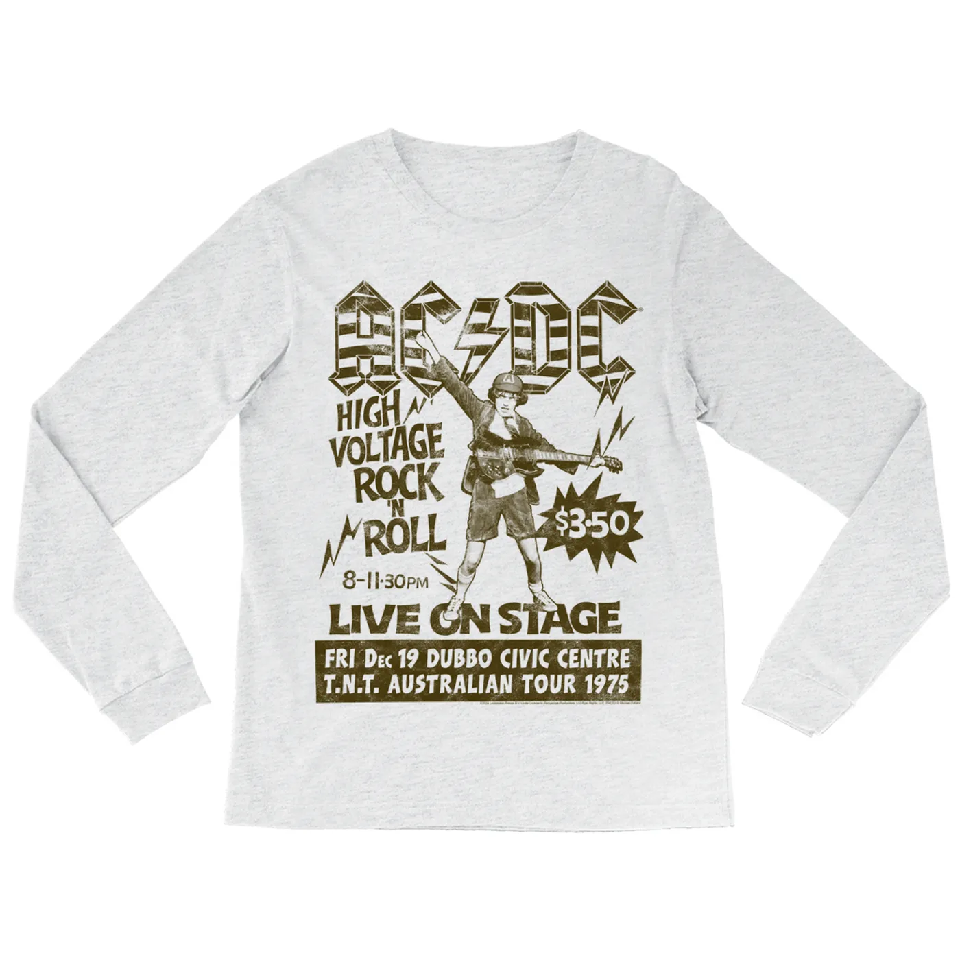 AC/DC Long Sleeve Shirt | Live High Voltage Punk Rock (Merchbar Exclusive) ACDC Shirt