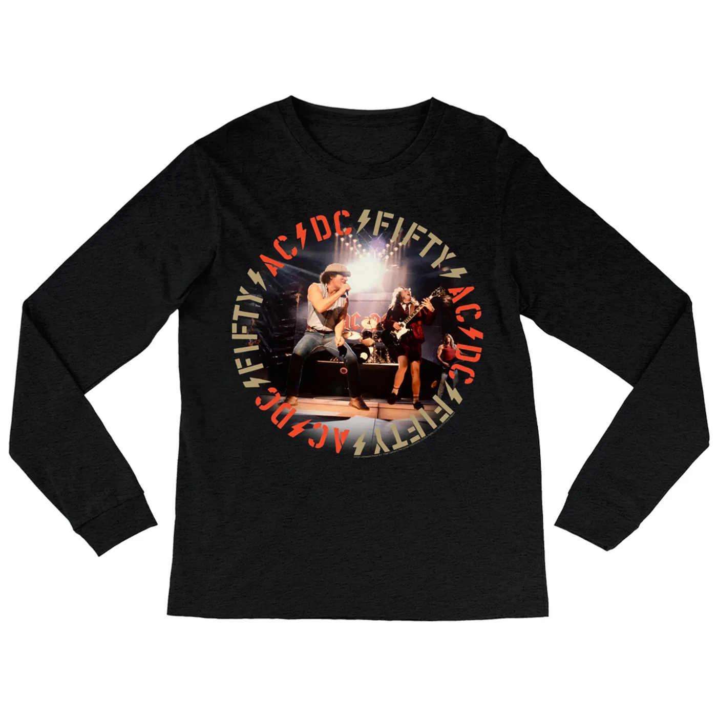 AC/DC Long Sleeve Shirt | 50th Live Stage Performance ACDC Shirt
