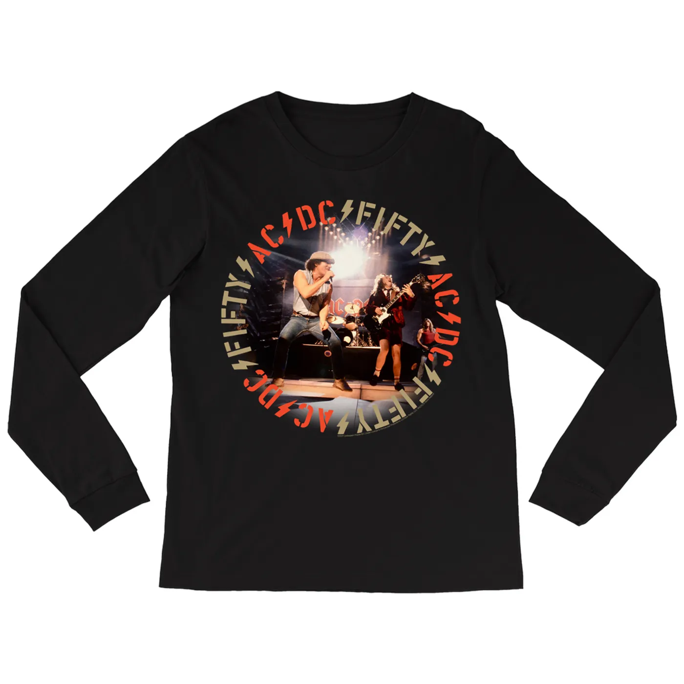 AC/DC Long Sleeve Shirt | 50th Live Stage Performance ACDC Shirt