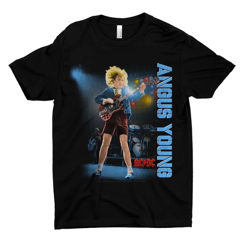 T-Shirt | Angus Young Guitar Solo Distressed (Equineop Exclusive) Shirt