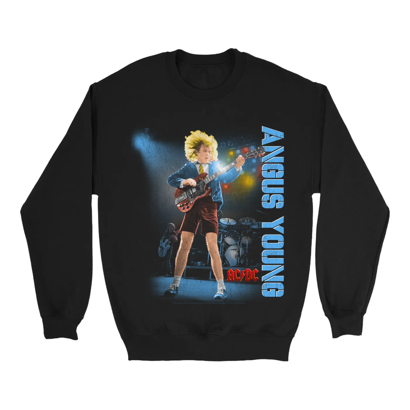 AC/DC Sweatshirt | Angus Young Guitar Solo Distressed (Merchbar Exclusive) ACDC Sweatshirt