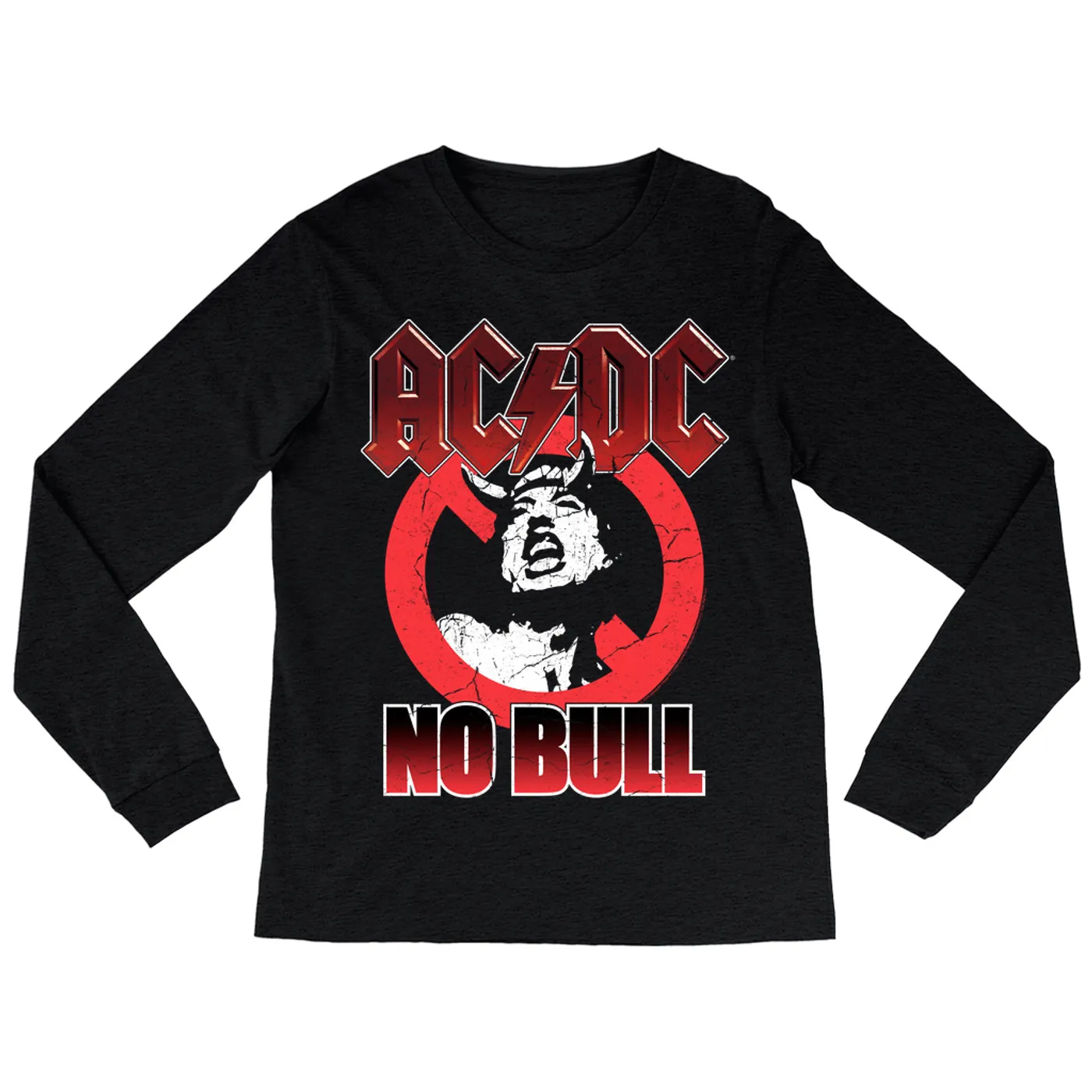 AC/DC Long Sleeve Shirt | No Bull Allowed Distressed ACDC Shirt