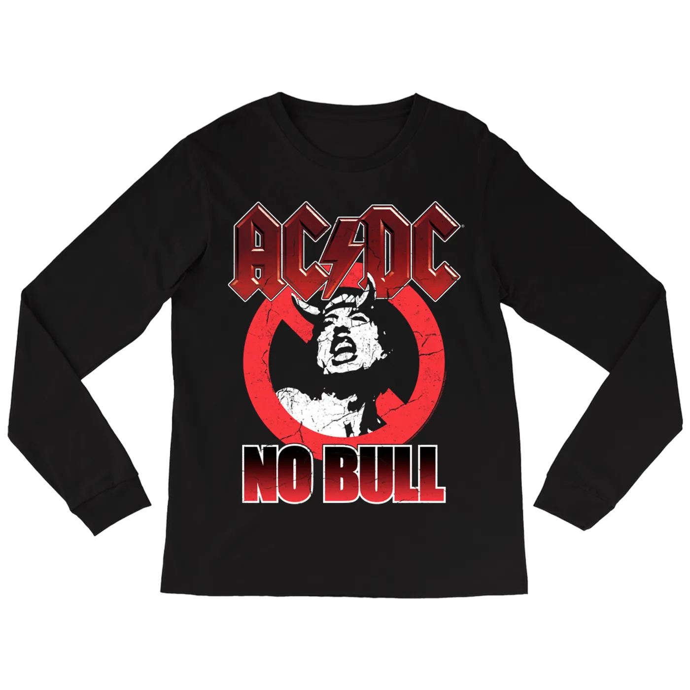 AC/DC Long Sleeve Shirt | No Bull Allowed Distressed ACDC Shirt