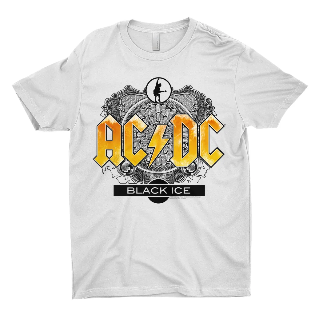 T-Shirt | Black Ice Album Art Design Yellow Shirt