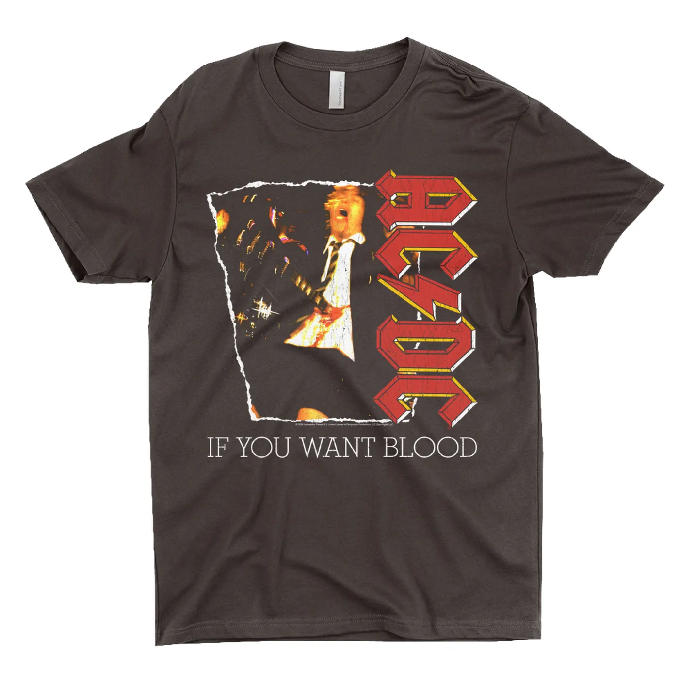 AC/DC T-Shirt | If You Want Blood Album Cover Design Distressed ACDC Shirt