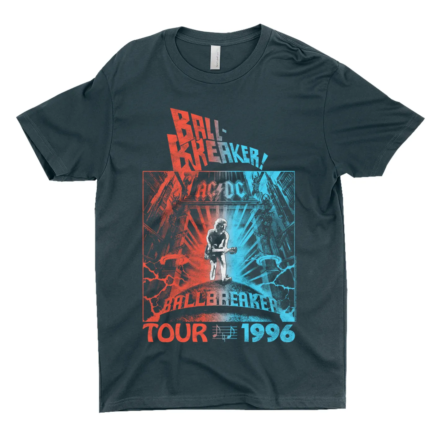 AC/DC T-Shirt | 1996 Tour Ball Breaker Red Blue Ombre ACDC Shirt