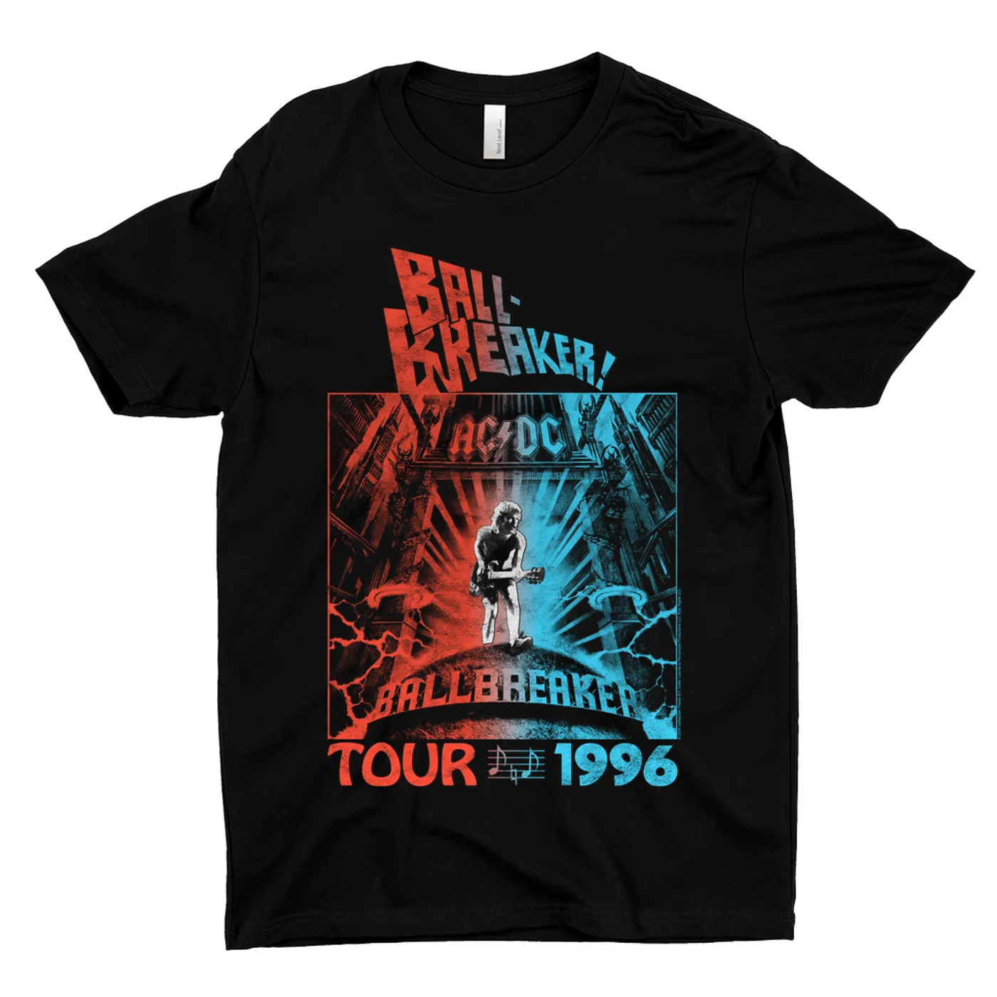 AC/DC T-Shirt | 1996 Tour Ball Breaker Red Blue Ombre ACDC Shirt