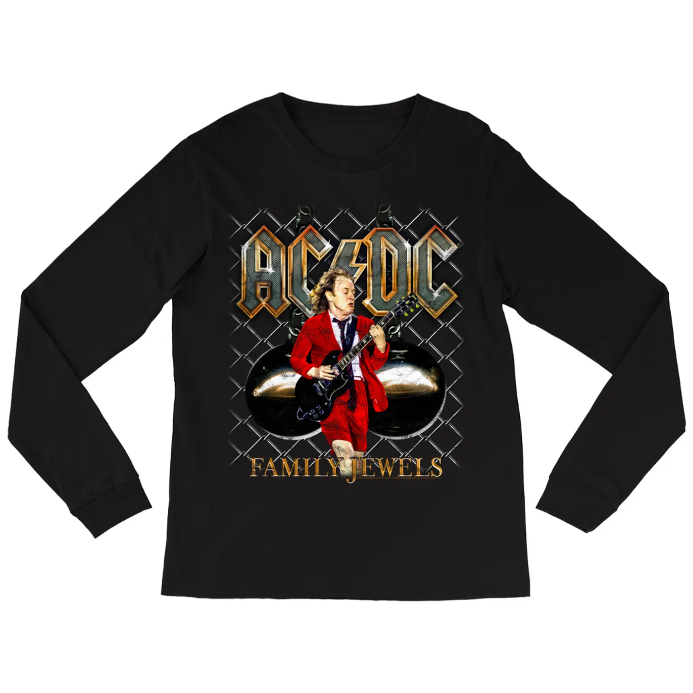 AC/DC Long Sleeve Shirt | Angus Family Jewels (Merchbar Exclusive) ACDC Shirt