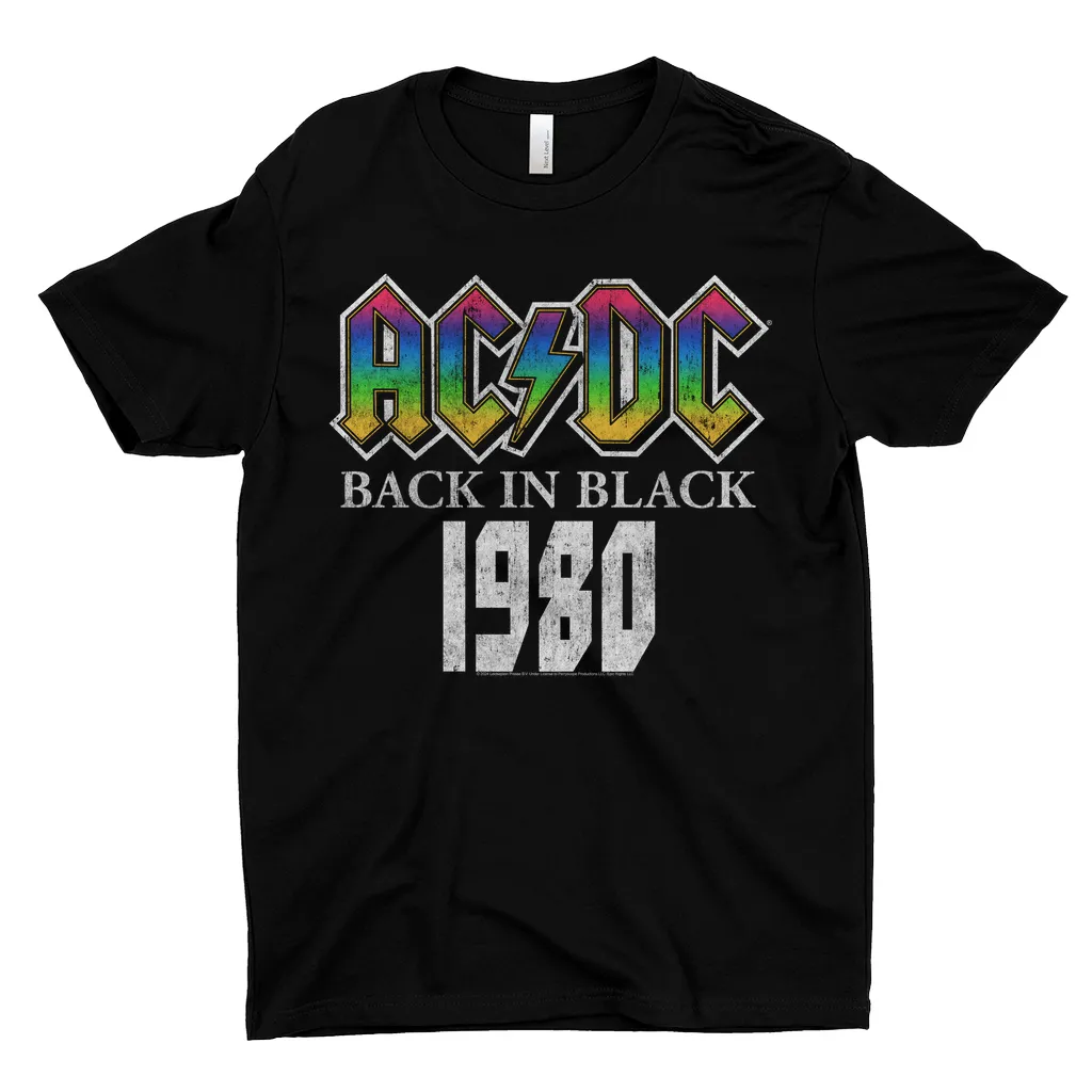 T-Shirt | 1980 Neon Ombre Logo Distressed Shirt