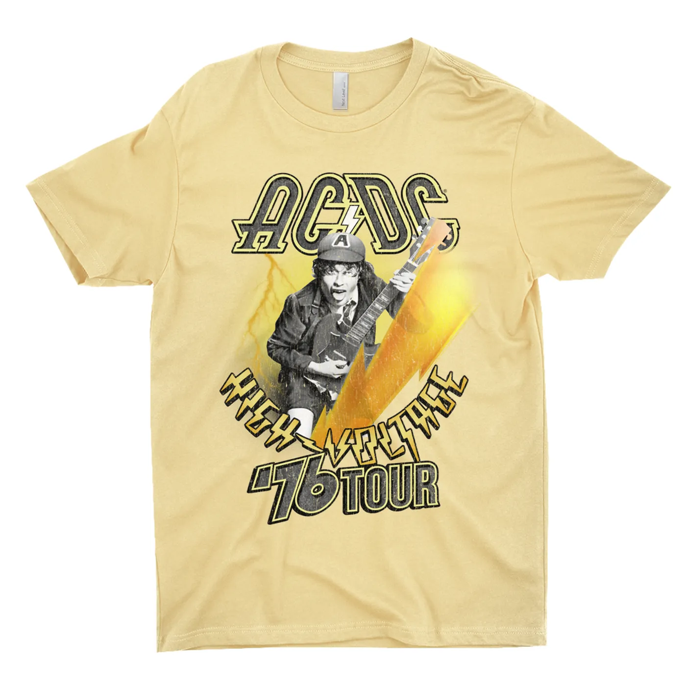 AC/DC T-Shirt | 76 Tour High Voltage Distressed ACDC Shirt