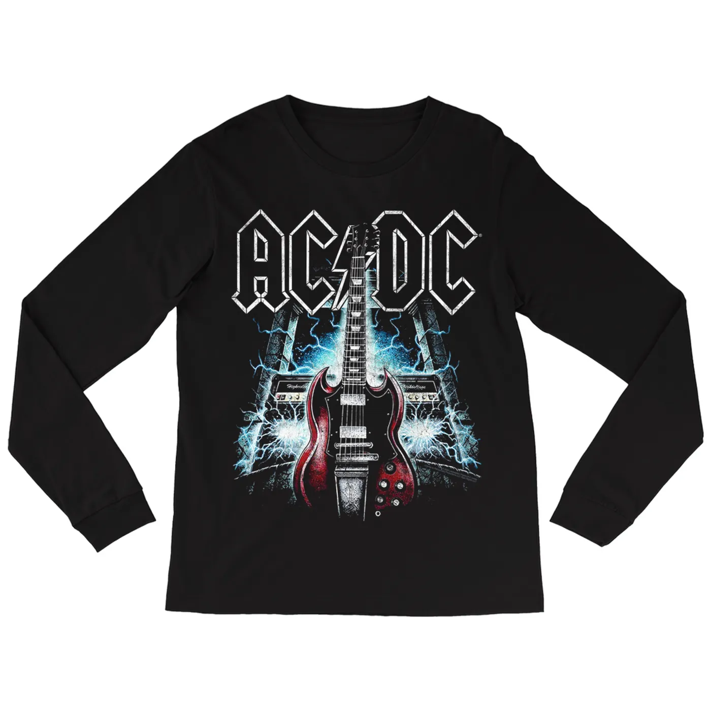 AC/DC Long Sleeve Shirt | Electrified Guitars And Amps ACDC Shirt