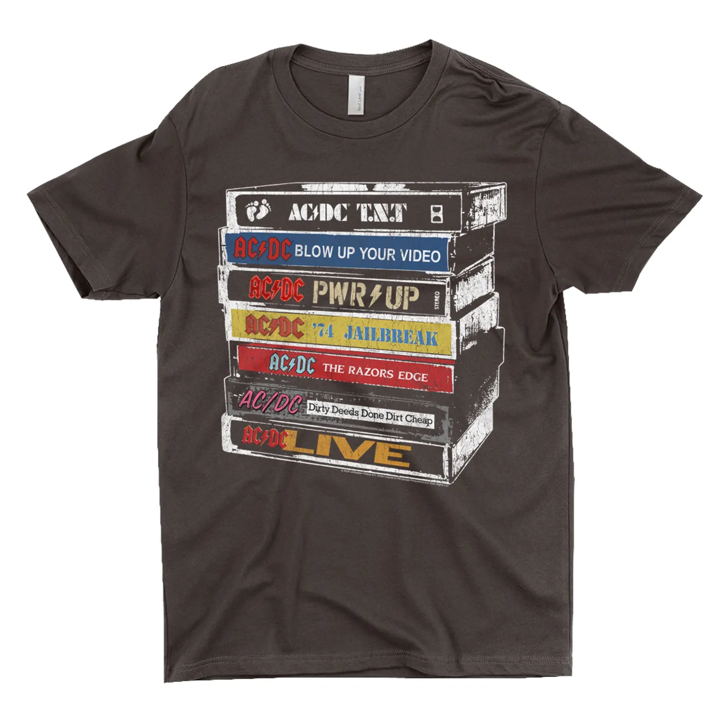 AC/DC T-Shirt | Stacked Tapes (Merchbar Exclusive) ACDC Shirt