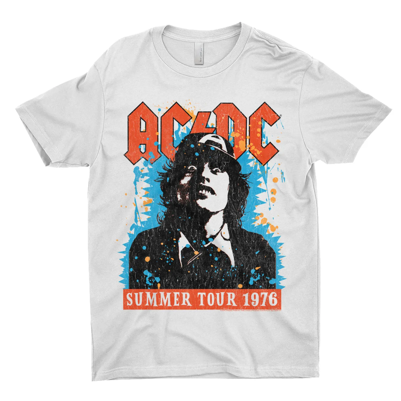 AC/DC T-Shirt | Lock Up Your Daughters Splatter Design (Merchbar Exclusive) ACDC Shirt