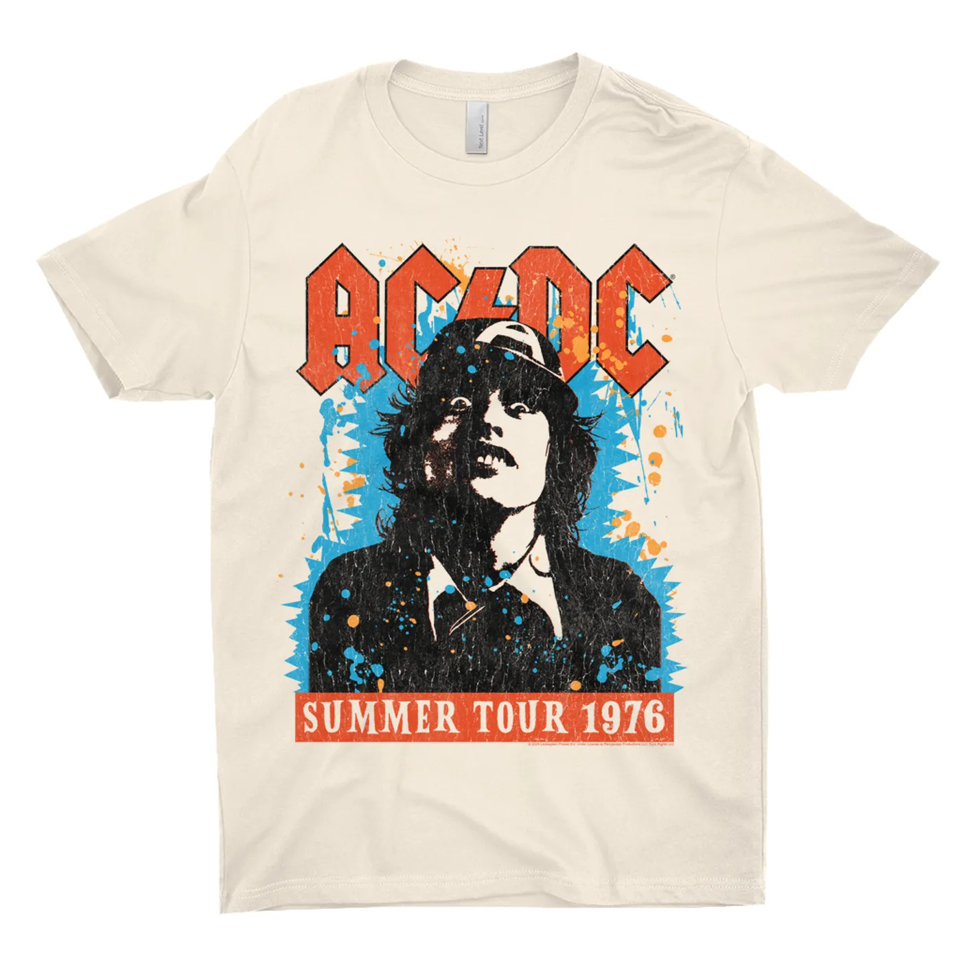 AC/DC T-Shirt | Lock Up Your Daughters Splatter Design (Merchbar Exclusive) ACDC Shirt