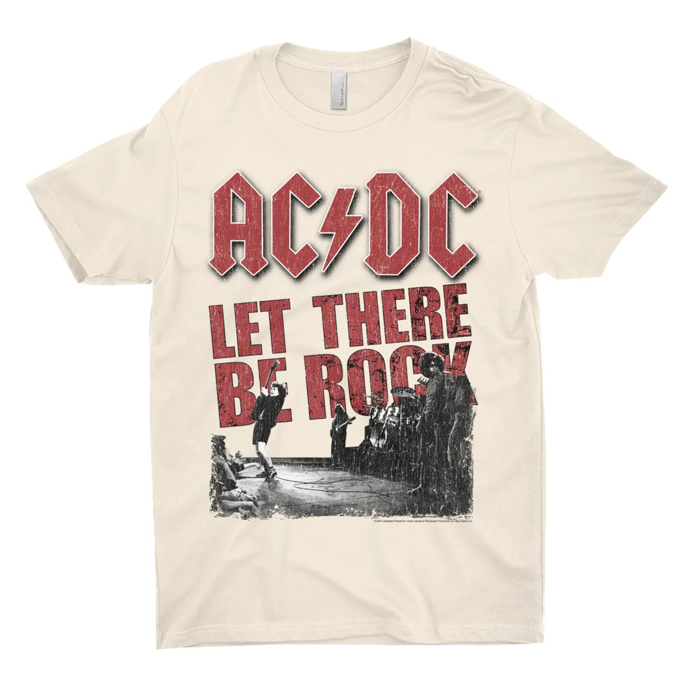 AC/DC T-Shirt | Let There Be Rock Stage Performance Distressed ACDC Shirt