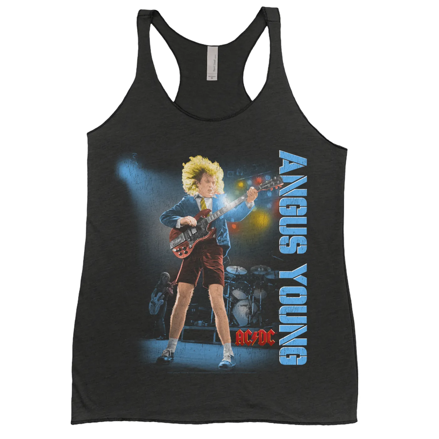 AC/DC Ladies' Tank Top | Angus Young Guitar Solo Distressed (Merchbar Exclusive) ACDC Shirt