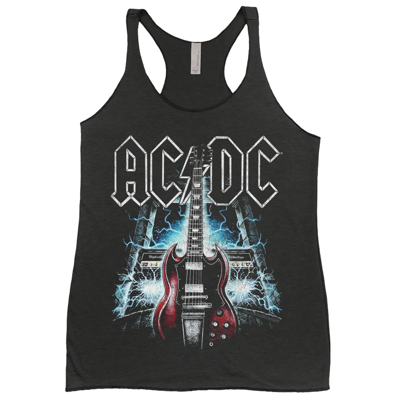 AC/DC Ladies' Tank Top | Electrified Guitars And Amps ACDC Shirt