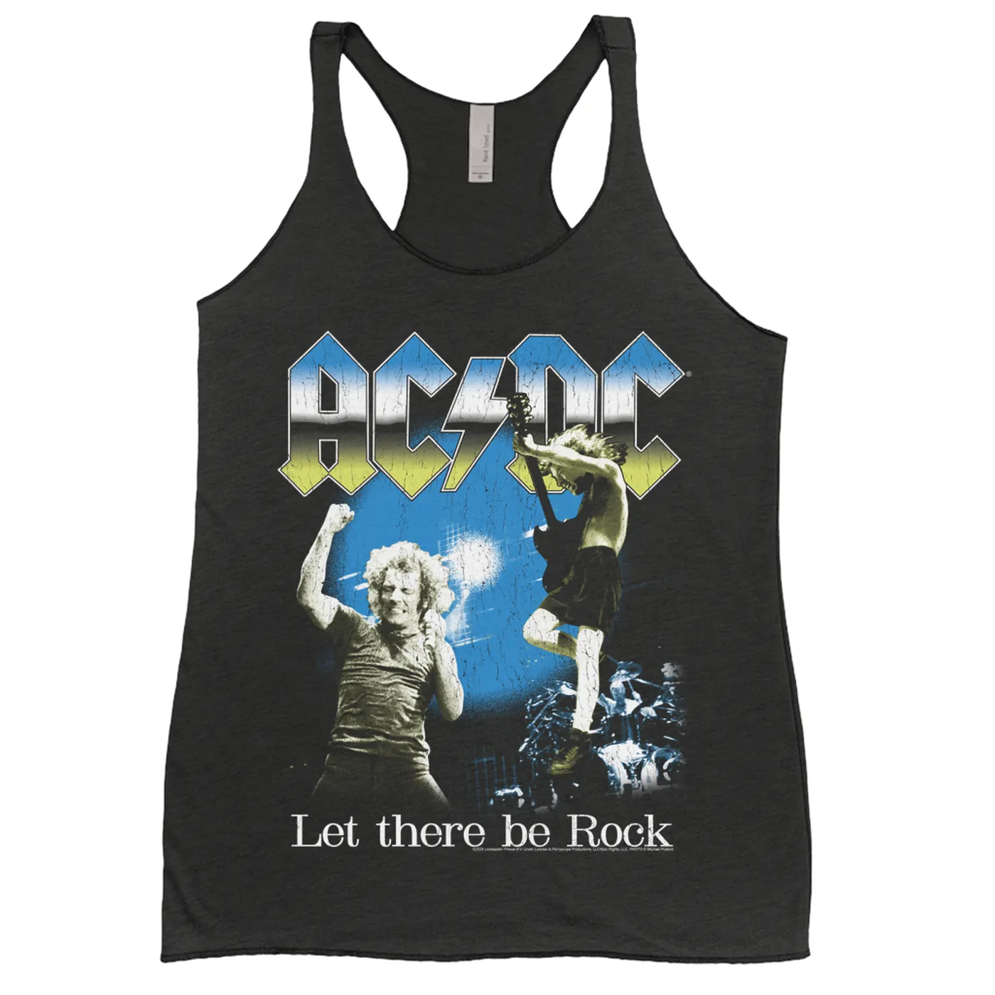 AC/DC Ladies' Tank Top | Let There Be Rock Live On Stage Distressed (Merchbar Exclusive) ACDC Shirt
