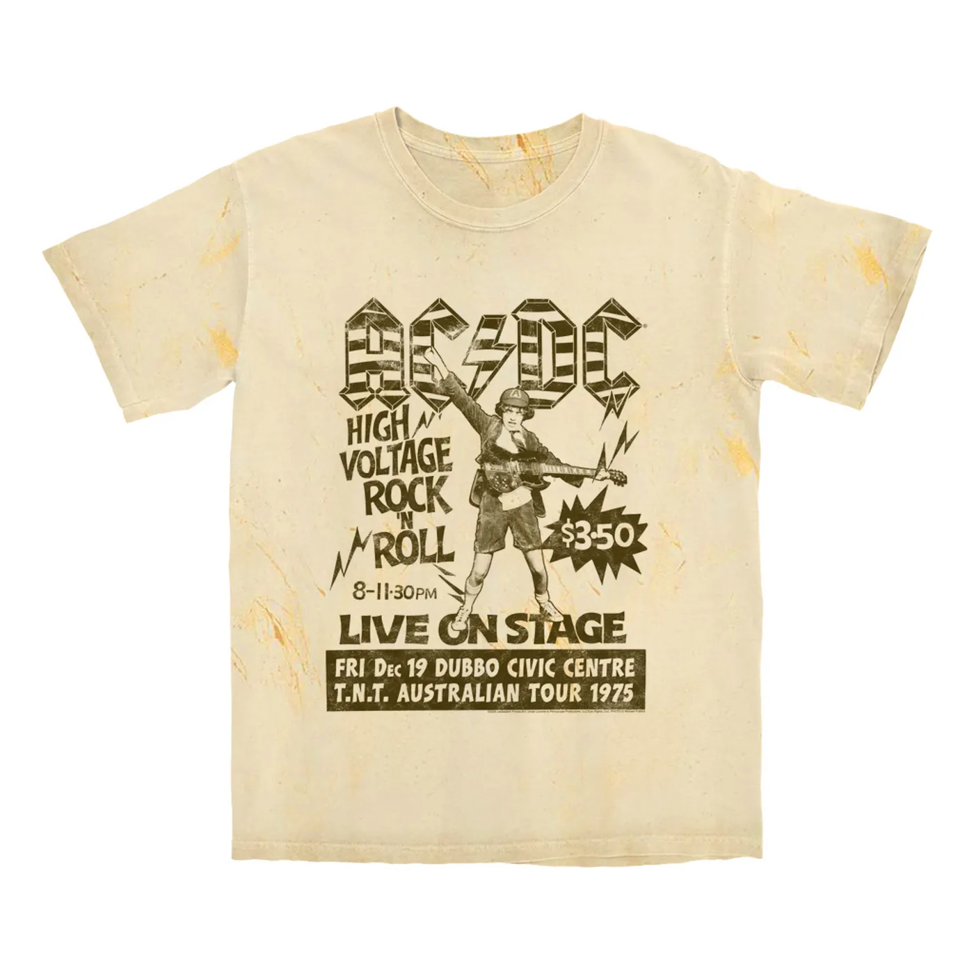 AC/DC T-shirt | Live High Voltage Punk Rock (Merchbar Exclusive) ACDC Color Blast Shirt