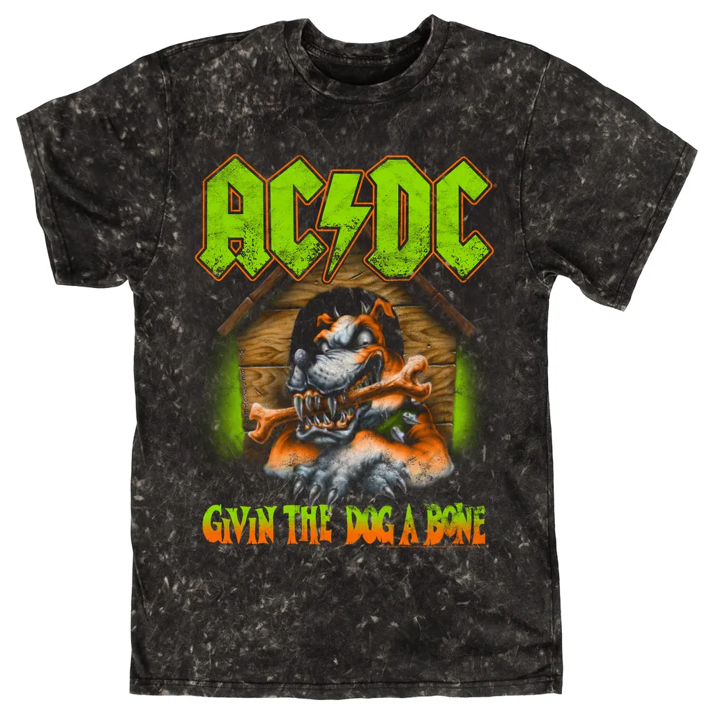 T-shirt | Givin The Dog A Bone Neon Green Orange (Equineop Exclusive) Mineral Wash Shirt