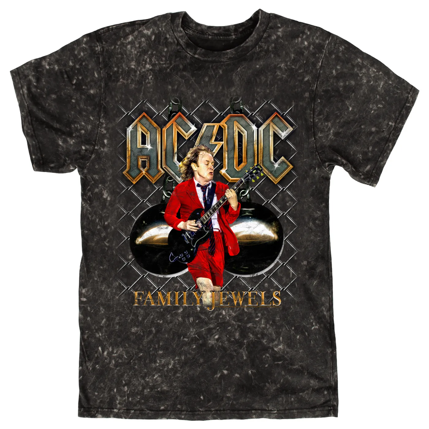 AC/DC T-shirt | Angus Family Jewels (Merchbar Exclusive) ACDC Mineral Wash Shirt