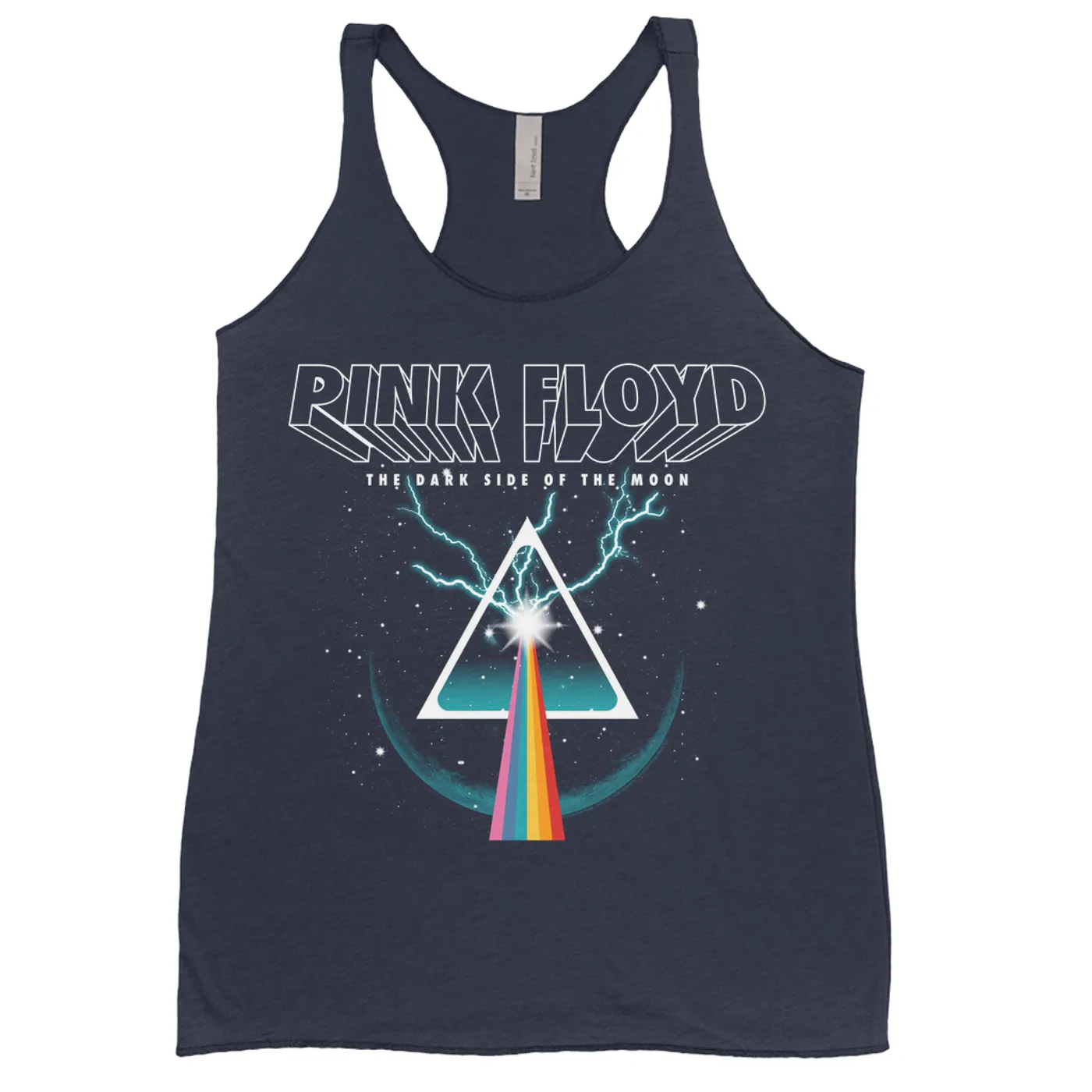 Pink Floyd Ladies' Tank Top | DSOTM Thunder Prism Pink Floyd Shirt
