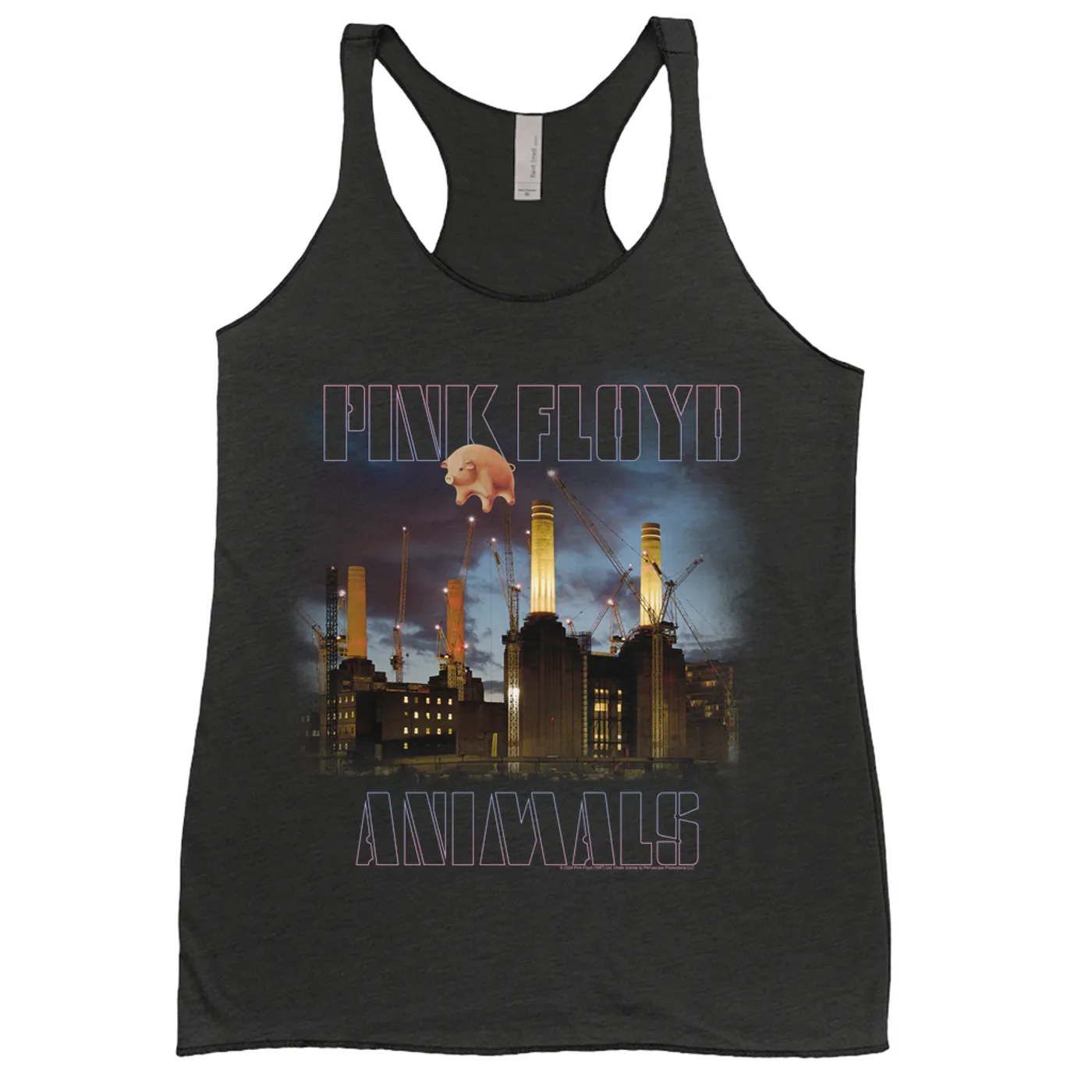 Pink Floyd Ladies' Tank Top | Animals Night Sky Pink Floyd Shirt