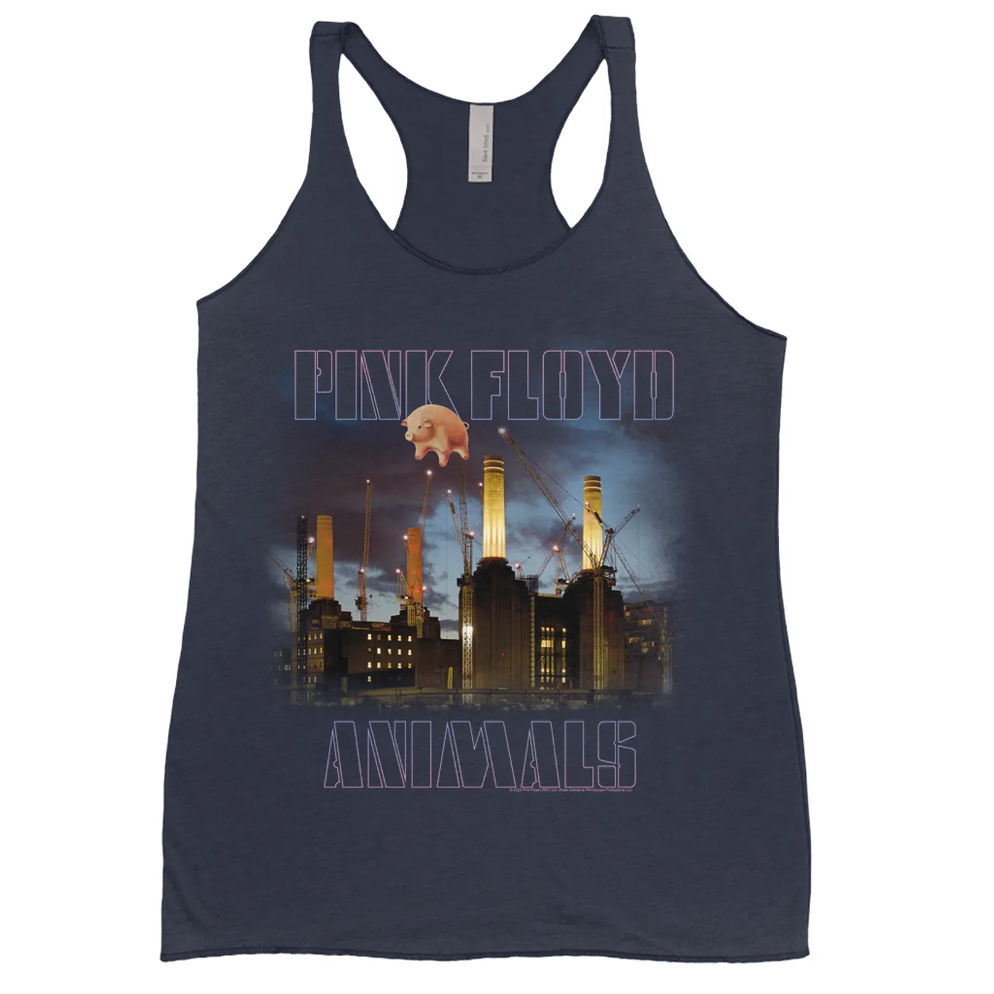 Pink Floyd Ladies' Tank Top | Animals Night Sky Pink Floyd Shirt