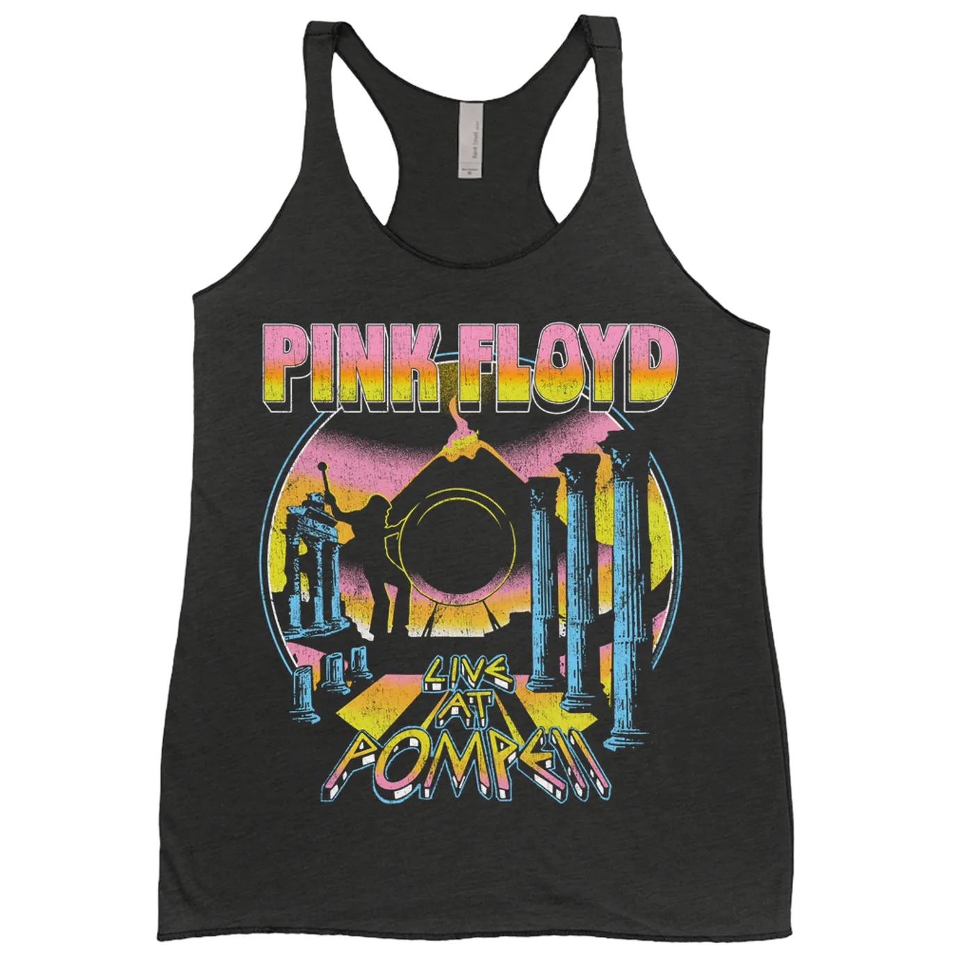 Pink Floyd Ladies' Tank Top | Colorful Live at Pompeii Pink Floyd Shirt