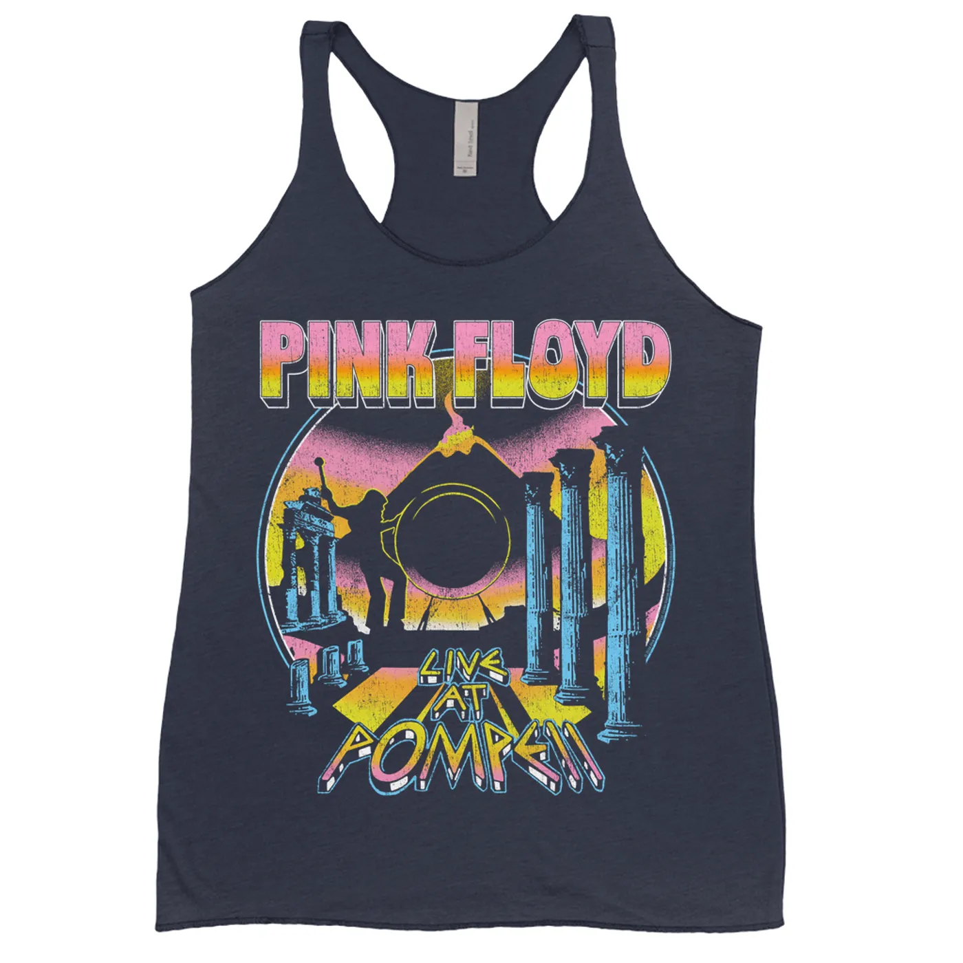 Pink Floyd Ladies' Tank Top | Colorful Live at Pompeii Pink Floyd Shirt