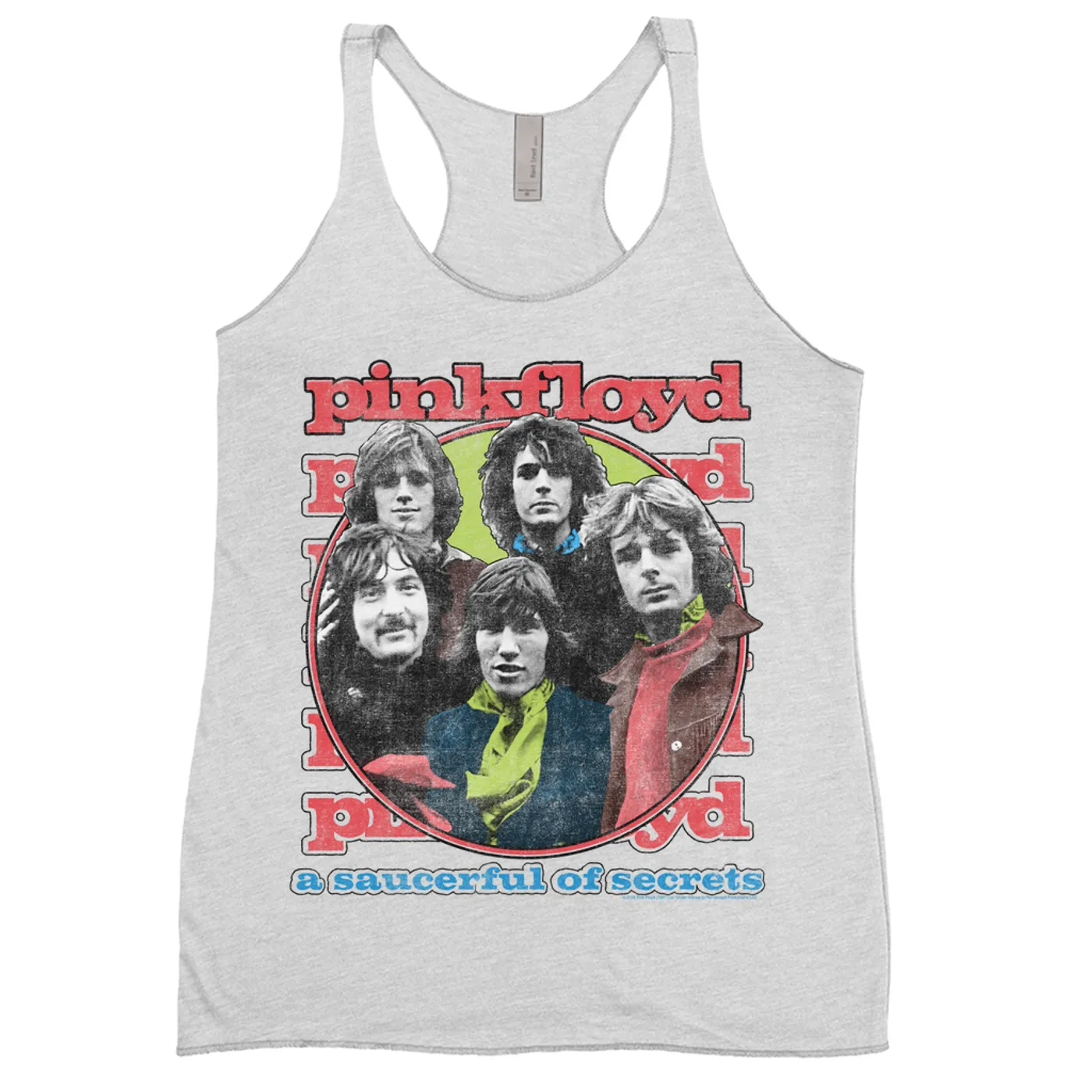 Pink Floyd Ladies' Tank Top | A Saucerful Of Secrets Group Design (Merchbar Exclusive) Pink Floyd Shirt