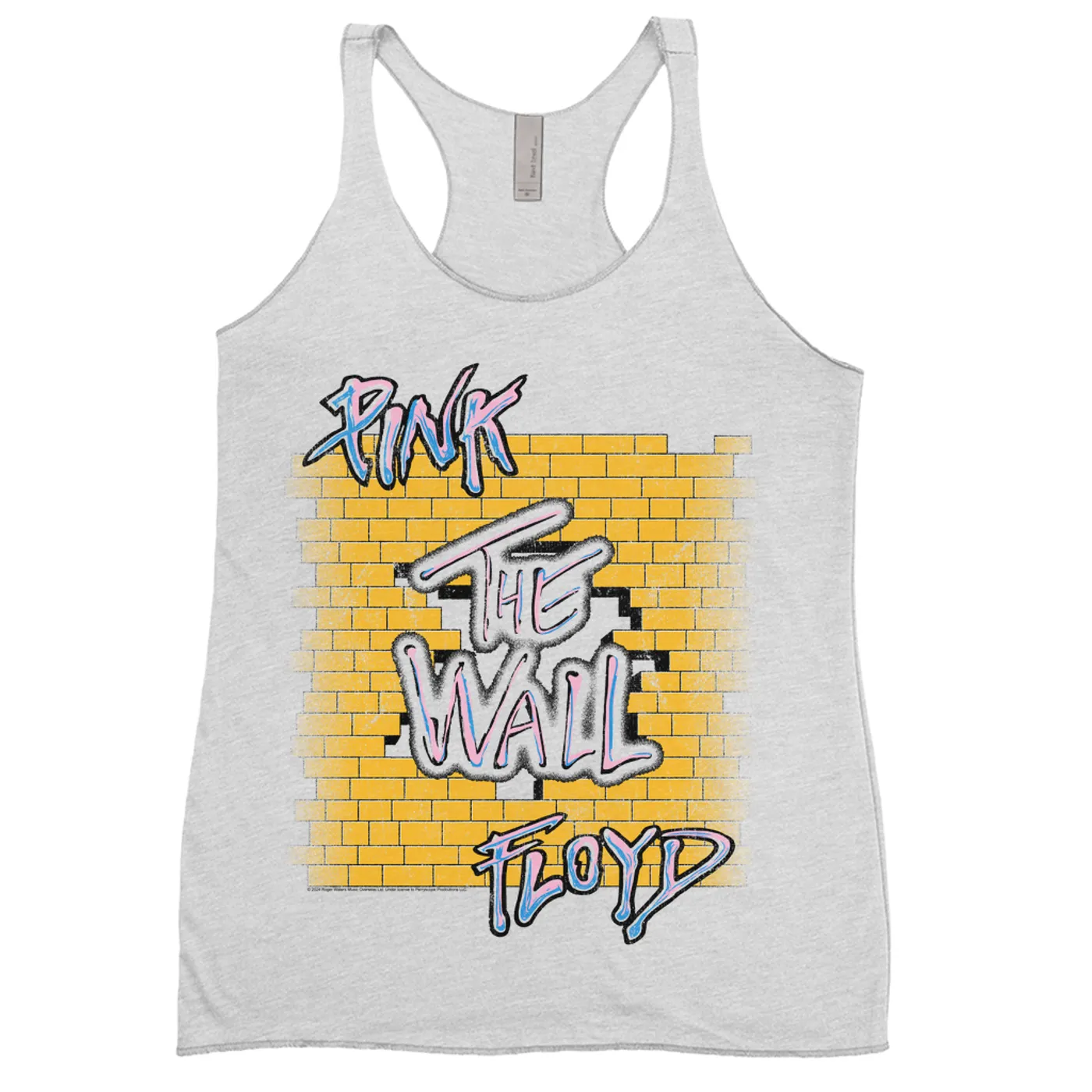 Pink Floyd Ladies' Tank Top | Pink Blue The Wall (Merchbar Exclusive) Pink Floyd Shirt
