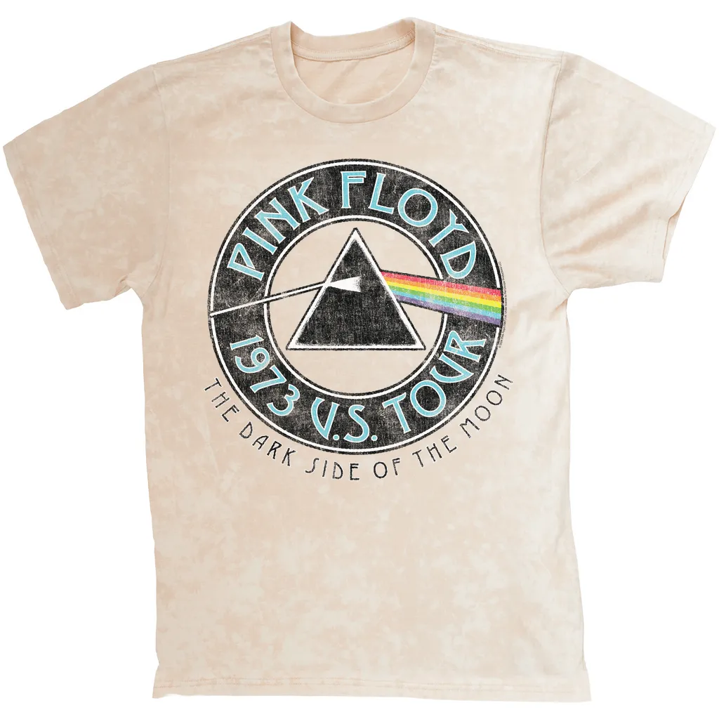 T-shirt | DSOTM 1973 Tour Sticker Distressed Mineral Wash Shirt