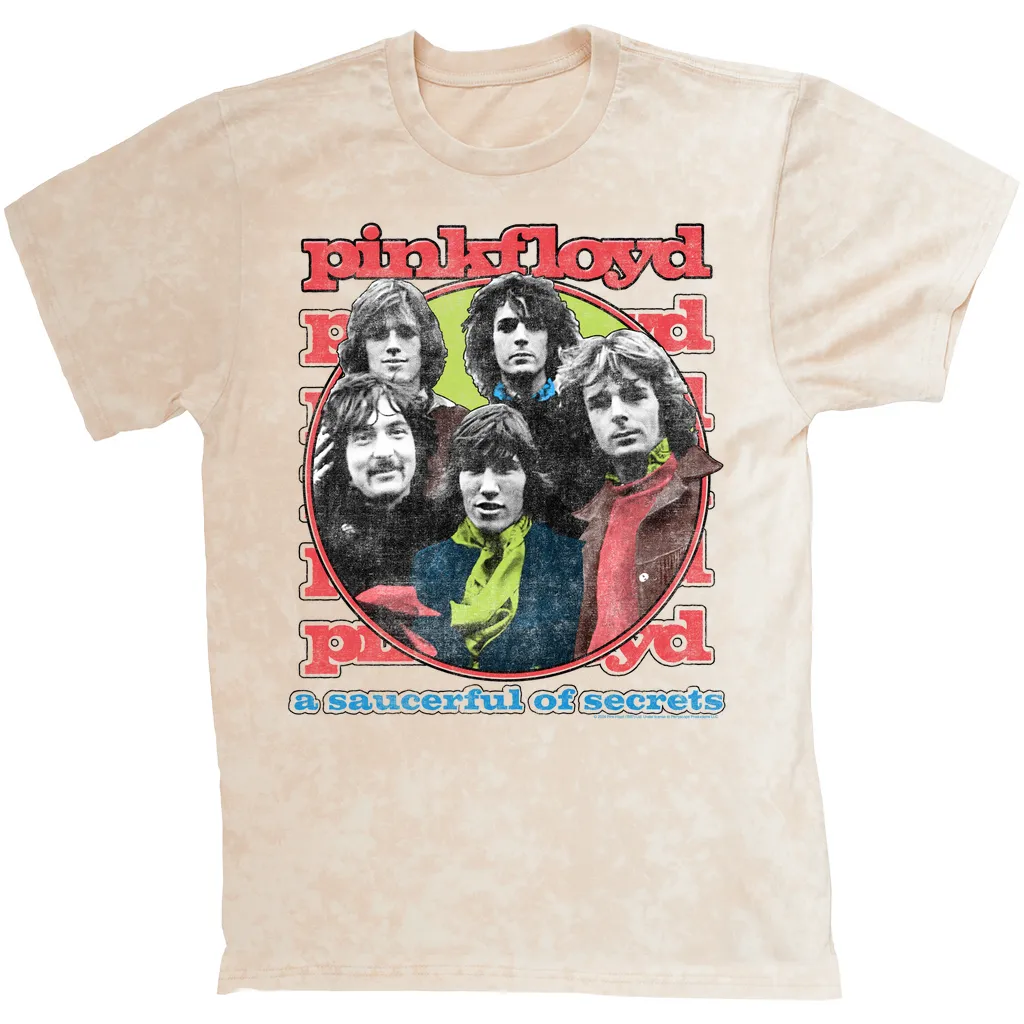 T-shirt | A Saucerful Of Secrets Group Design (Equineop Exclusive) Mineral Wash Shirt