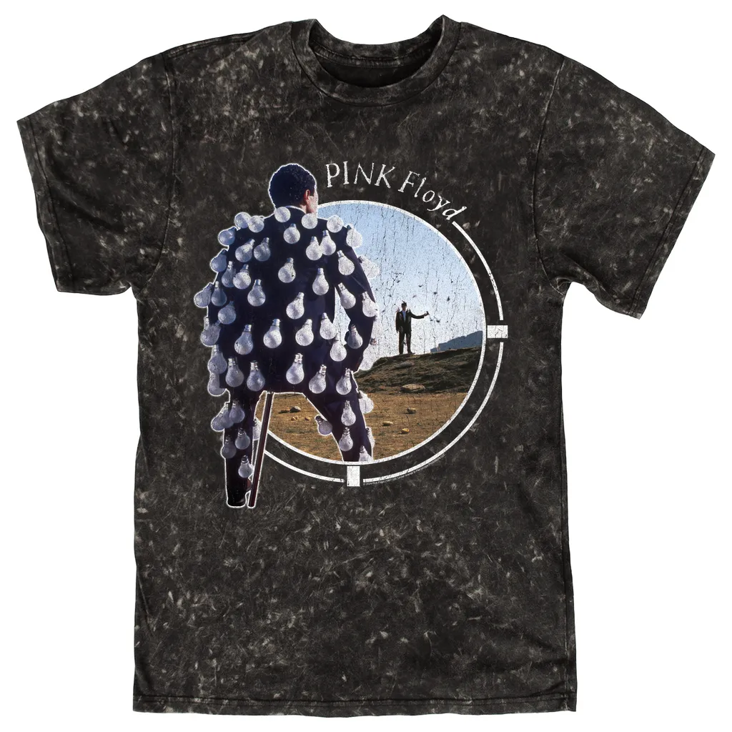 T-shirt | Delicate Sound of Thunder Circle Design Distressed Mineral Wash Shirt