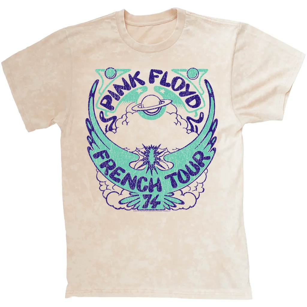 T-shirt | French Tour 1974 Distressed Mineral Wash Shirt