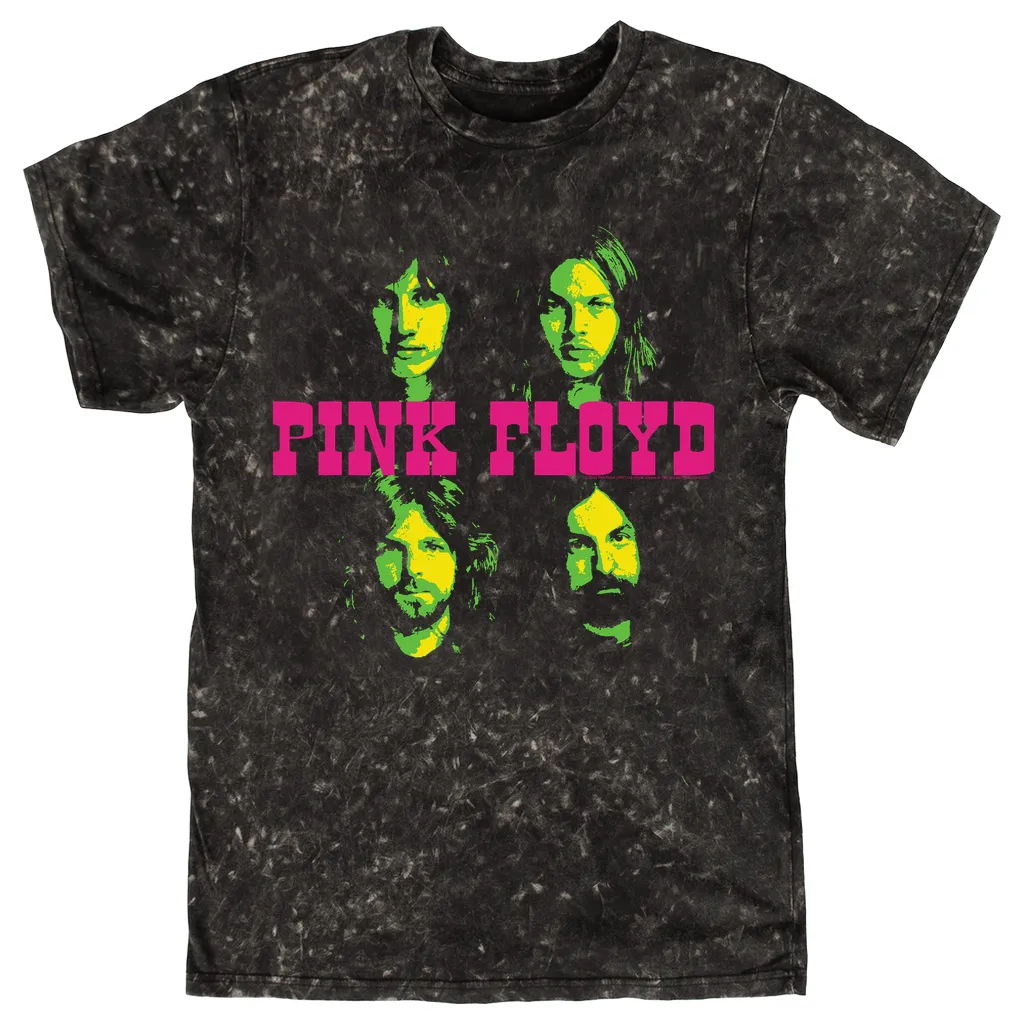 T-shirt | Group Pink Green Tint Design Mineral Wash Shirt
