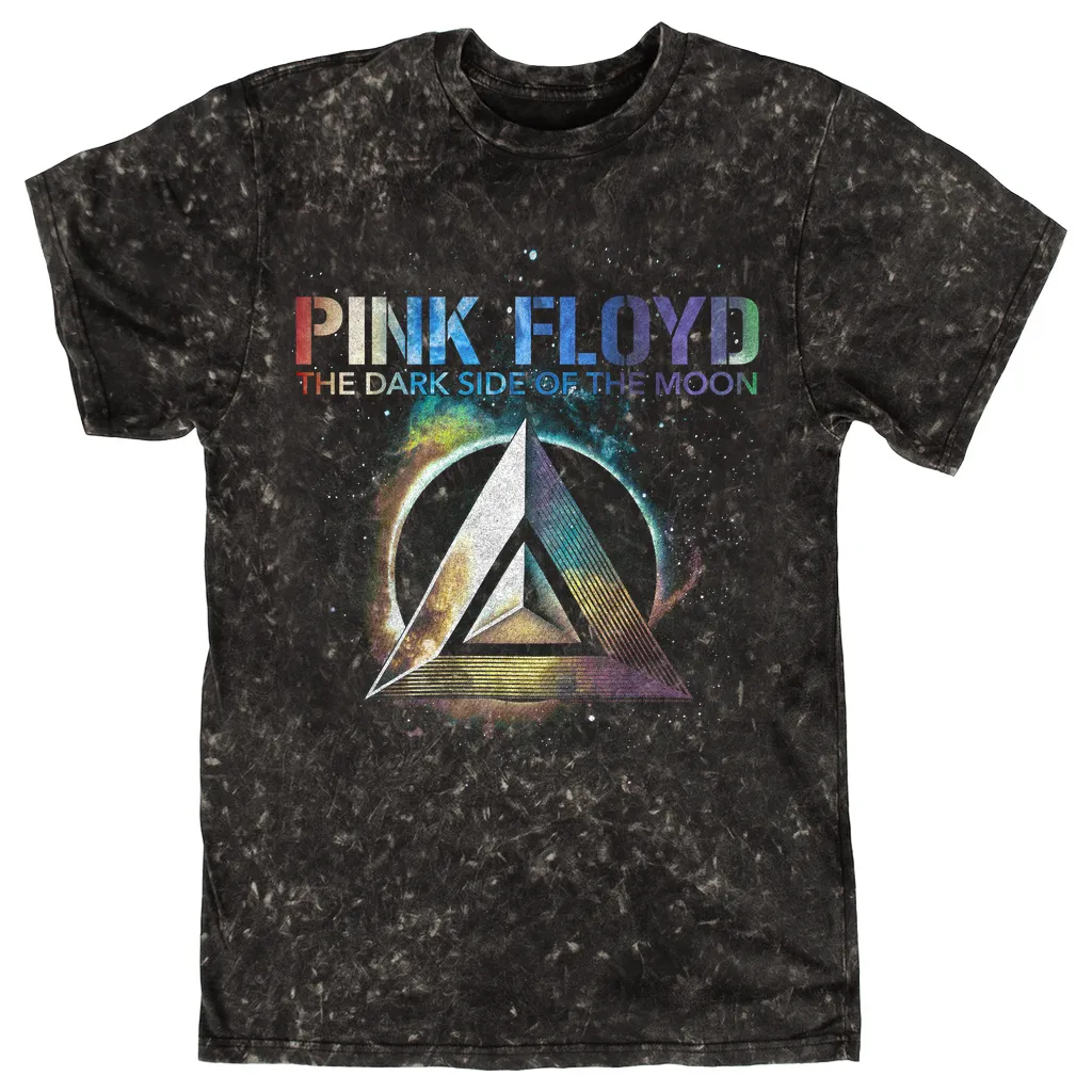 T-shirt | Dark Side Of The Moon Colorful Shield Mineral Wash Shirt