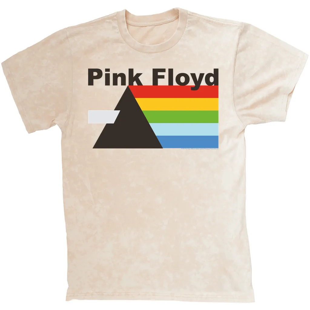 T-shirt | Classic Retro Dark Side Of The Moon Design Mineral Wash Shirt
