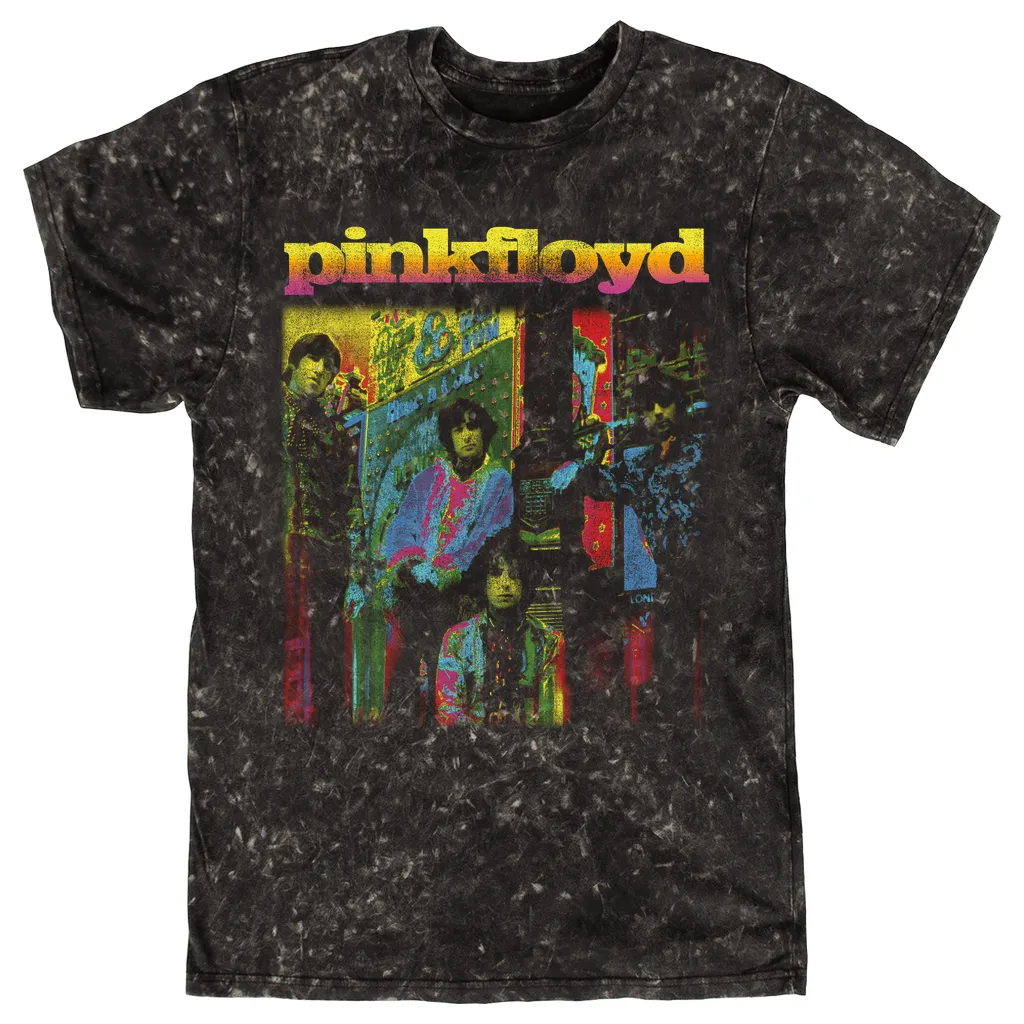 T-shirt | Retro Psychedelic Group Shot Distressed Mineral Wash Shirt