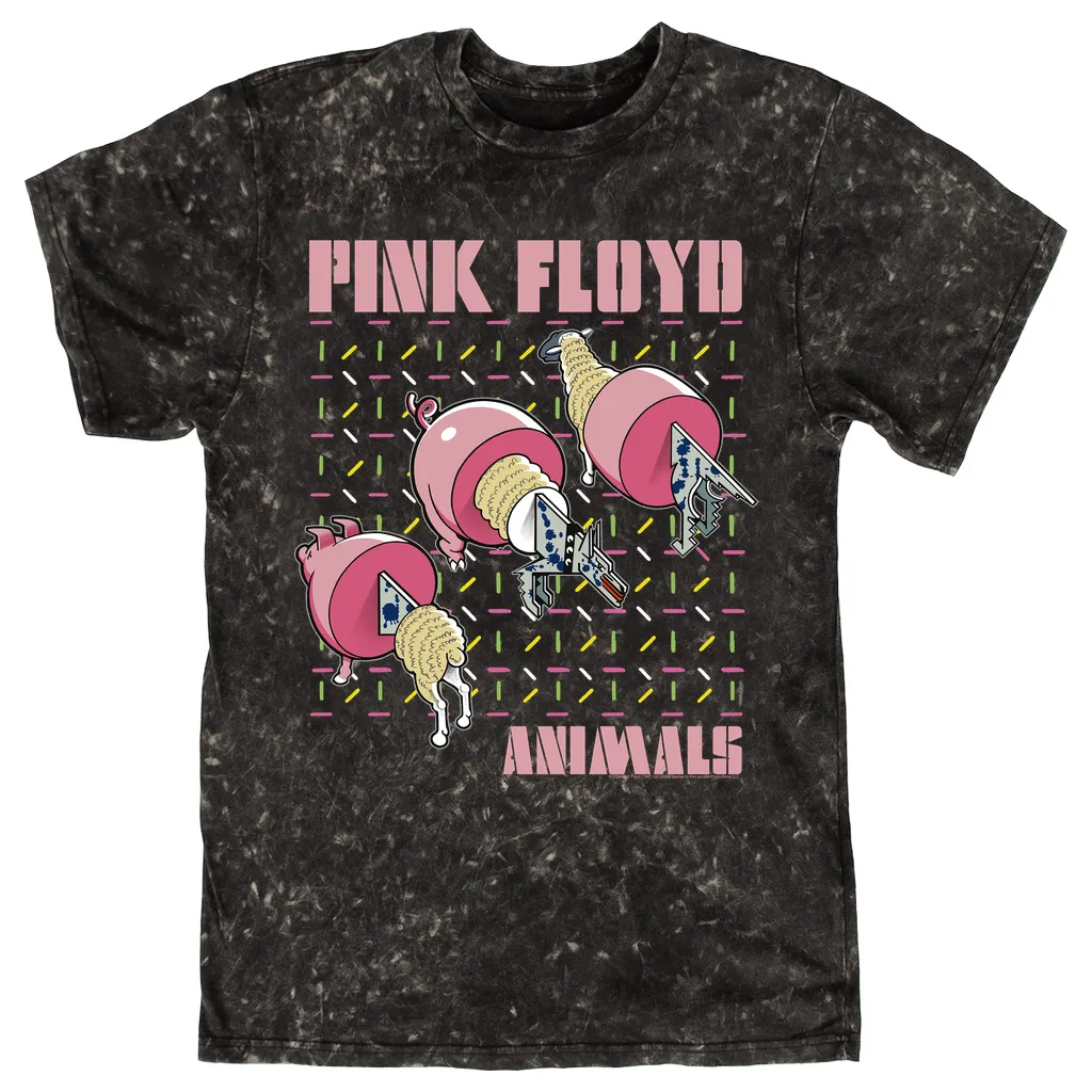 T-shirt | Pig Wolf Sheep Image Mineral Wash Shirt