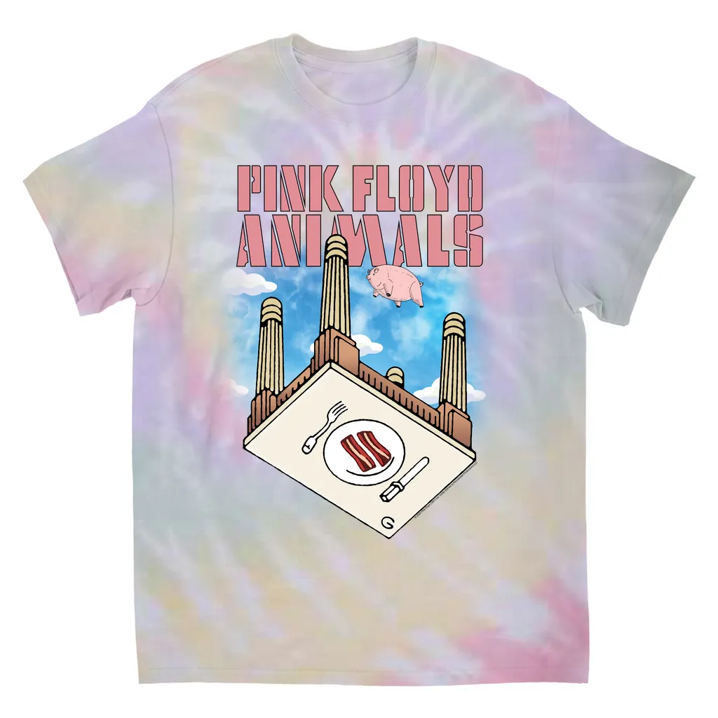 T-Shirt | Animals Bacon Table Image Tie Dye Shirt