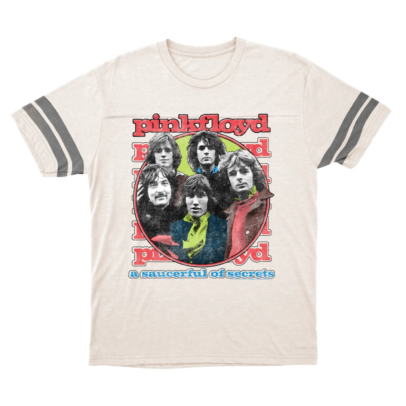 Pink Floyd T-Shirt | A Saucerful Of Secrets Group Design (Merchbar Exclusive) Pink Floyd Football Shirt