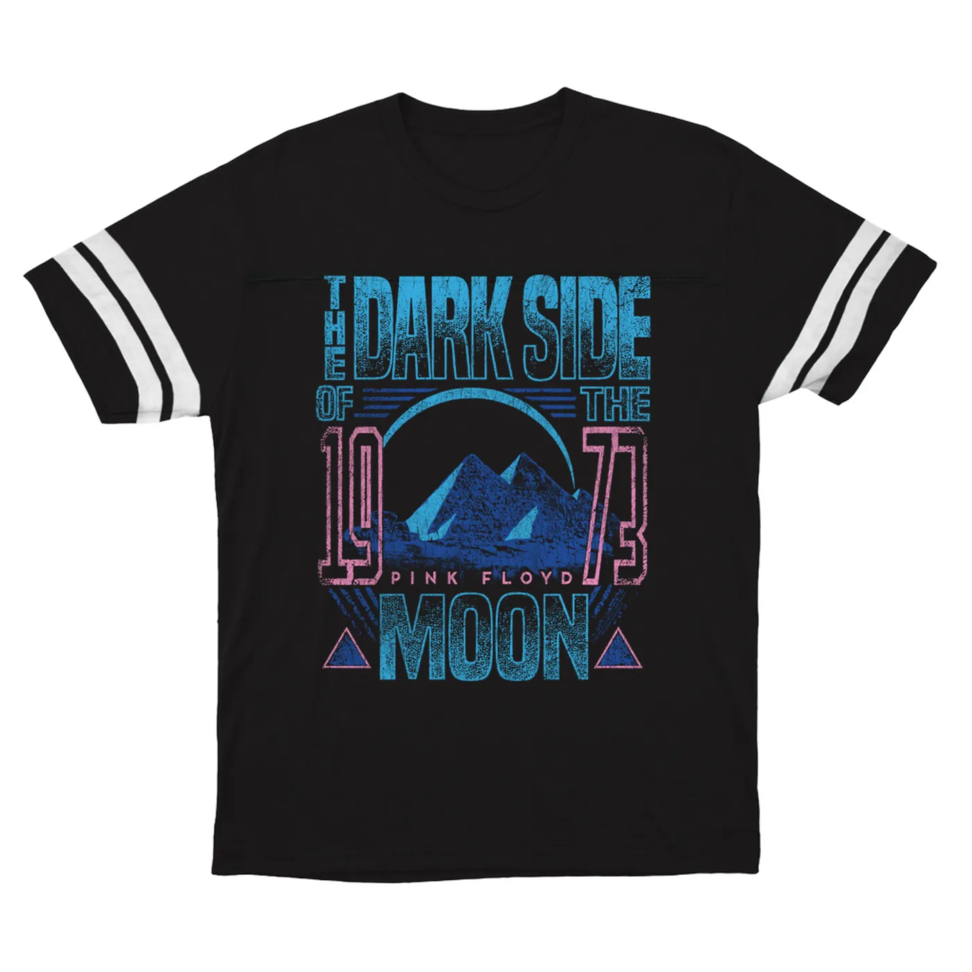 Pink Floyd T-Shirt | Pyramid Poster The Dark Side Of The Moon 1973 Pink Floyd Football Shirt