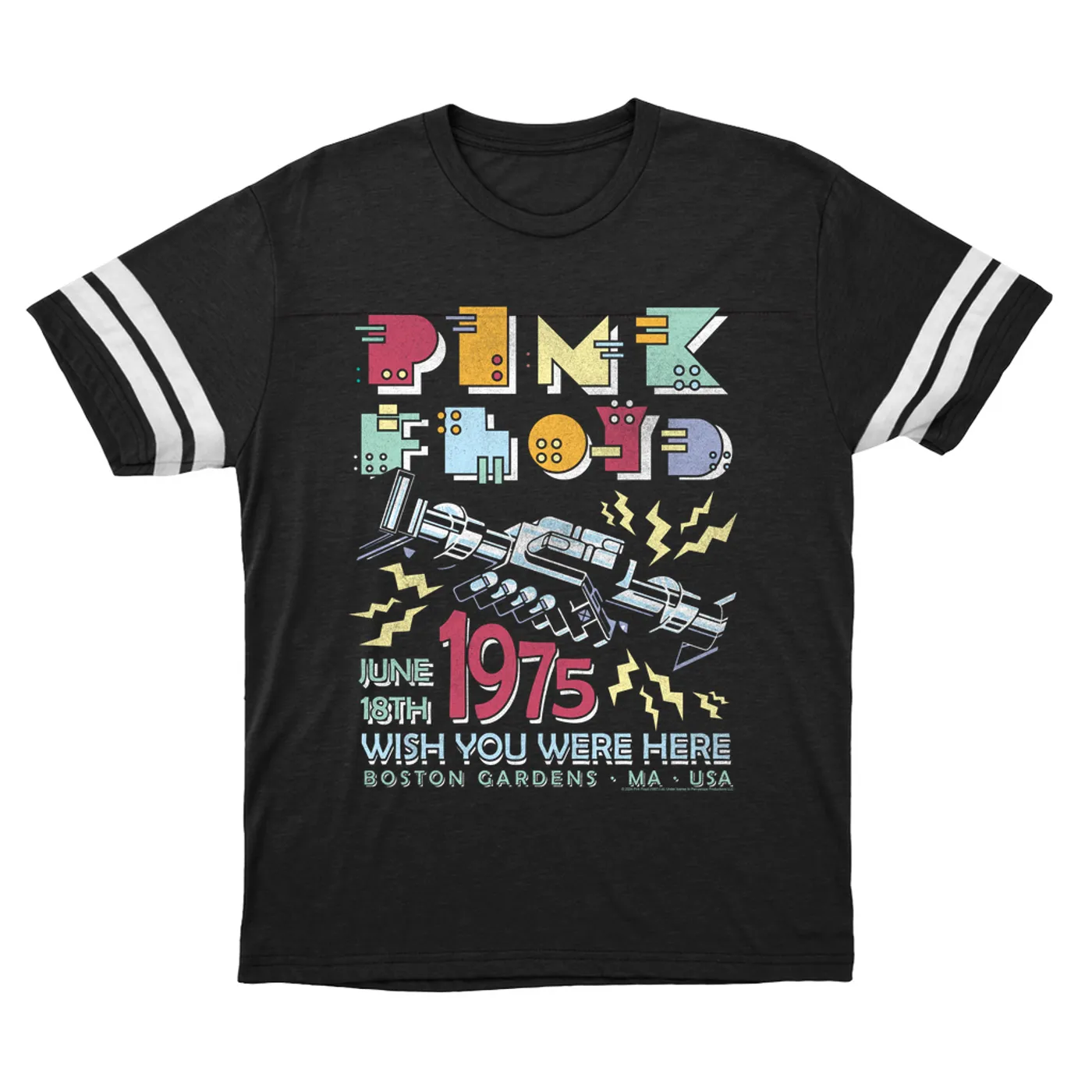 Pink Floyd T-Shirt | Boston Gardens 1975 Performance Pink Floyd Football Shirt