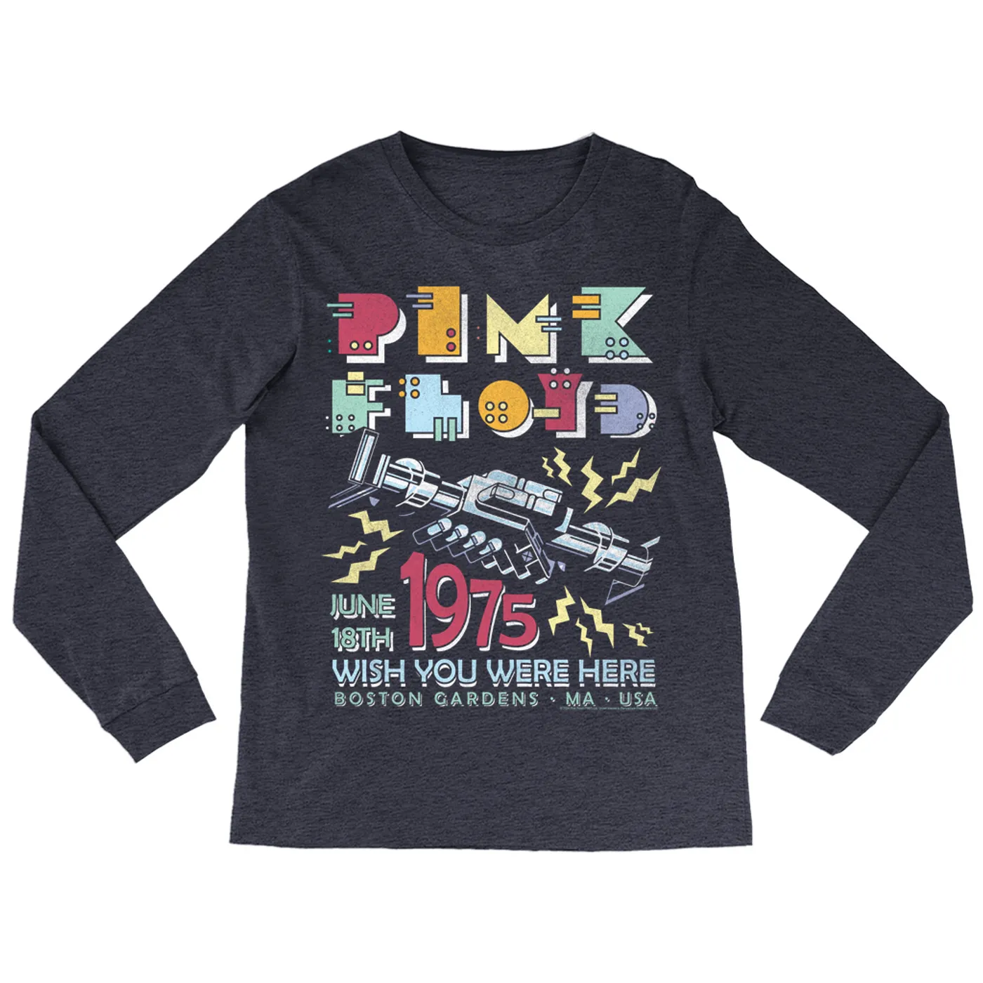 Pink Floyd Long Sleeve Shirt | Boston Gardens 1975 Performance Pink Floyd Shirt