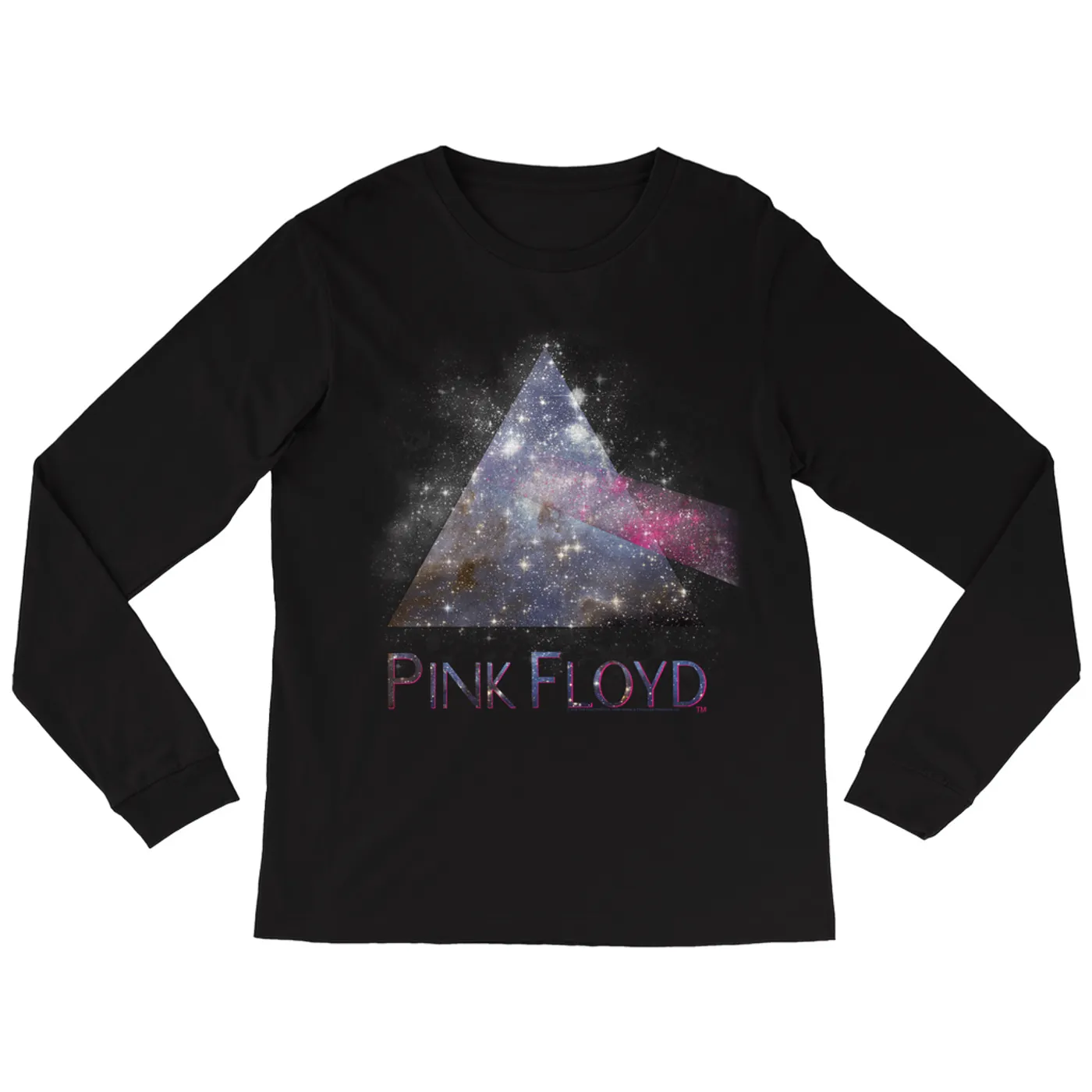 Pink Floyd Long Sleeve Shirt | Galaxy Of Stars Prism Image Pink Floyd Shirt